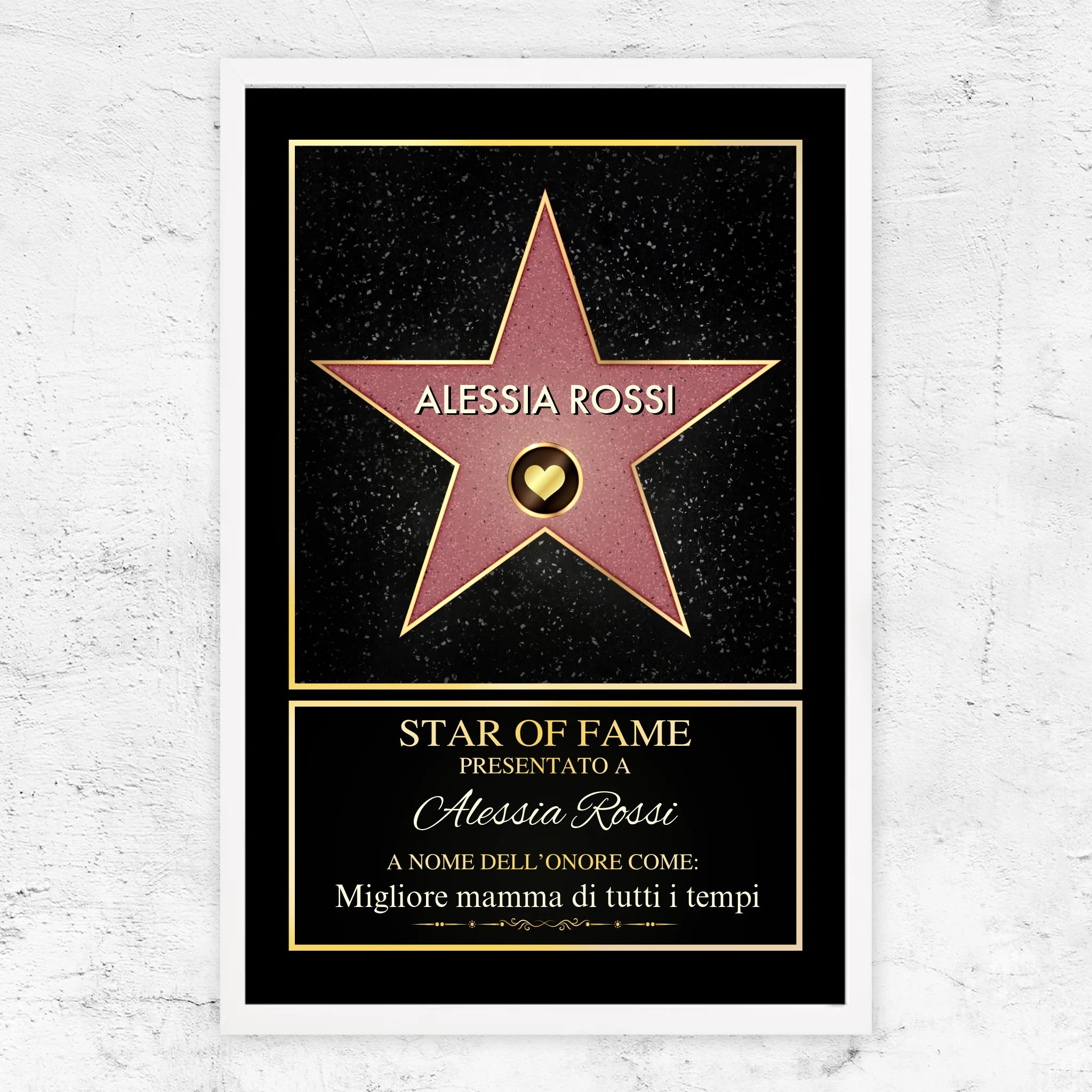 Poster personalizzato “Star of Fame”