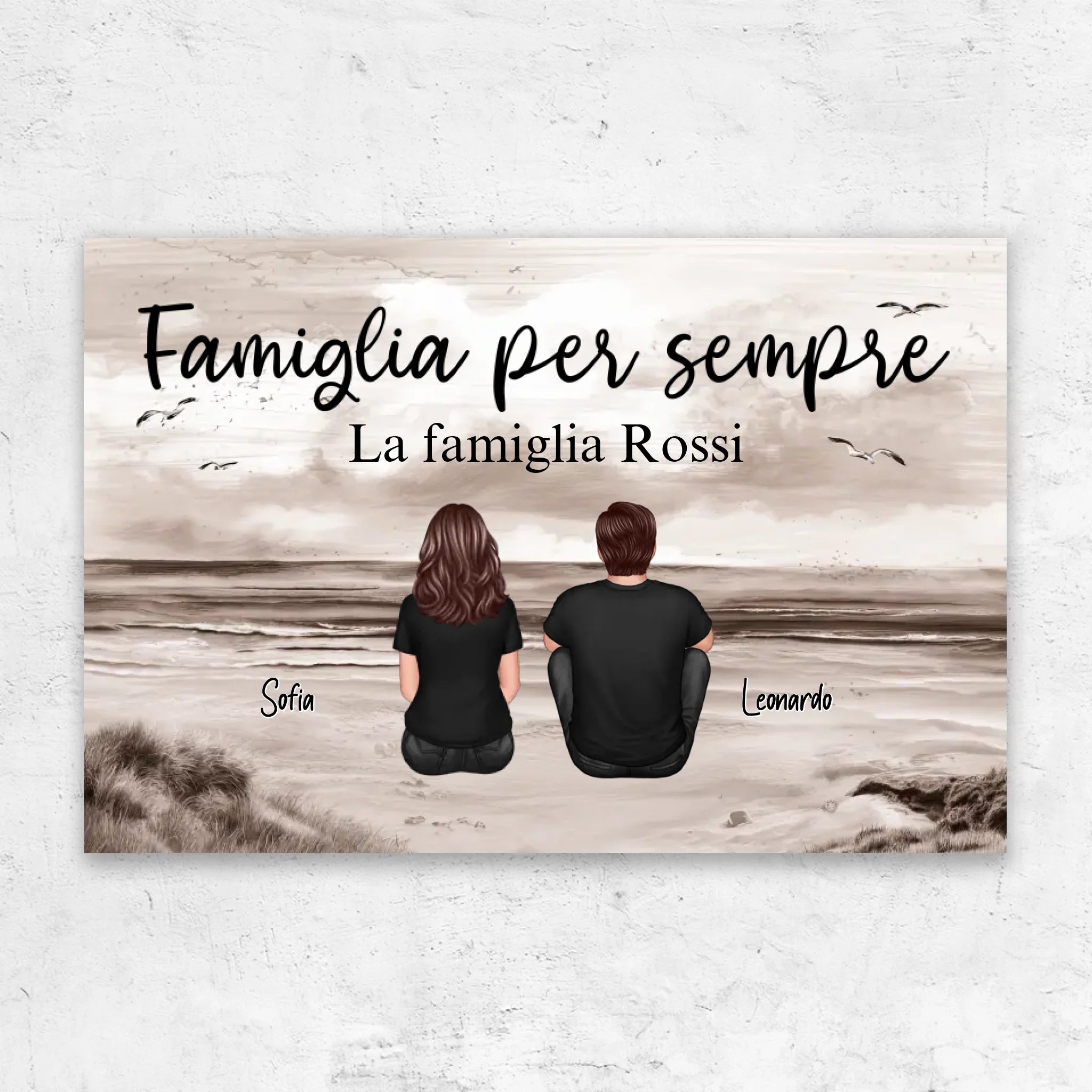 Tela personalizzata "Famiglia per sempre"