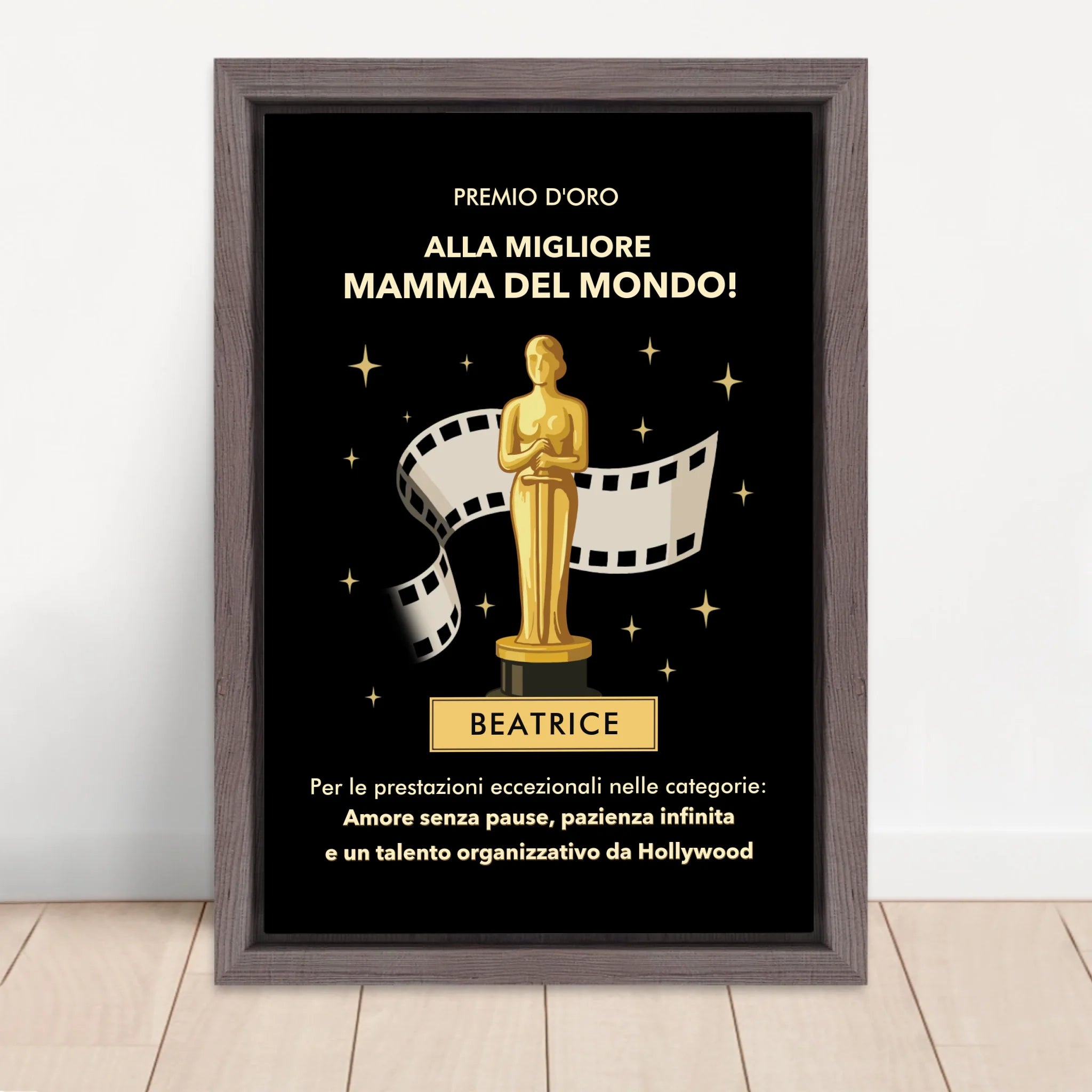Vertical Framed Canvas-Oak 2026