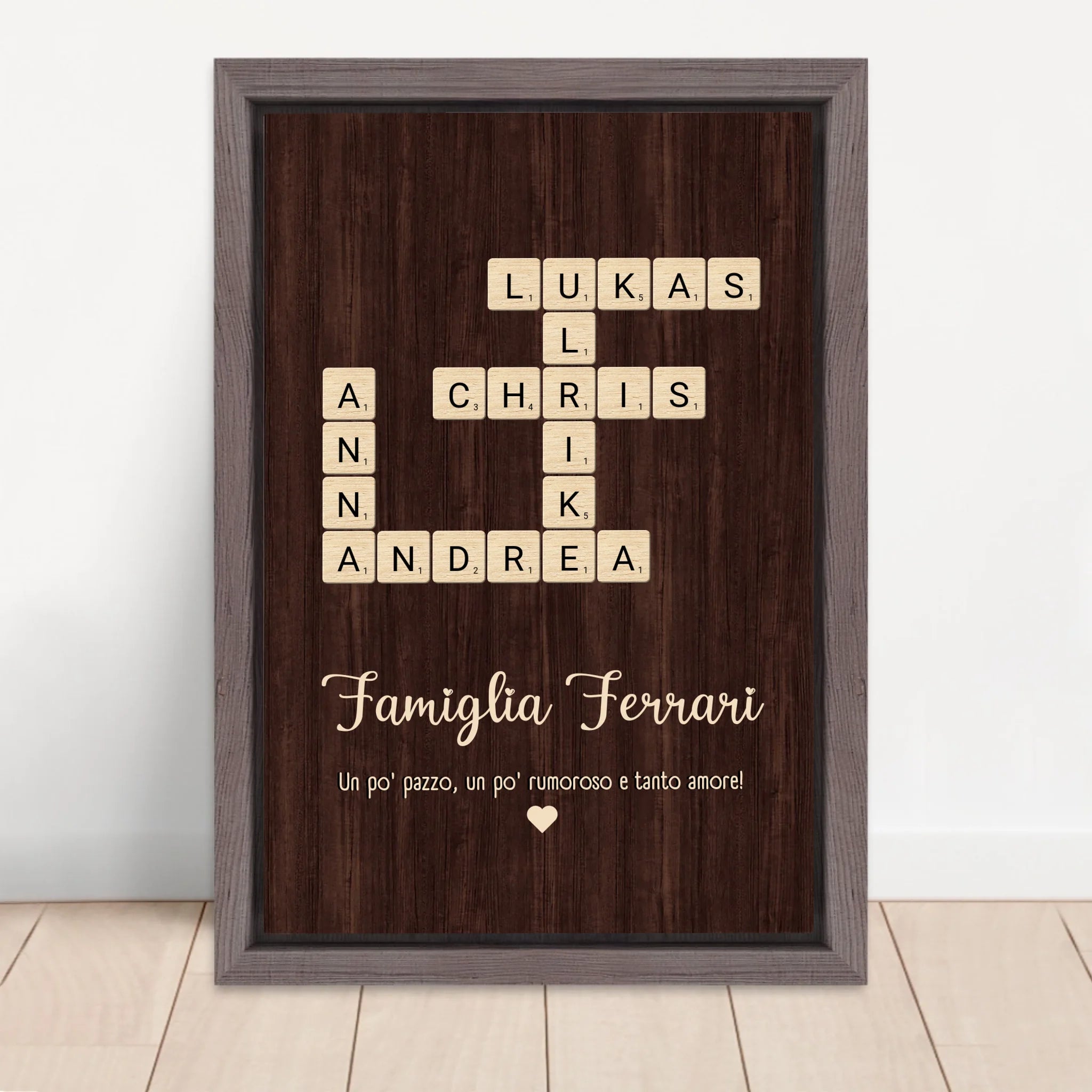 Vertical Framed Canvas-Oak 2026