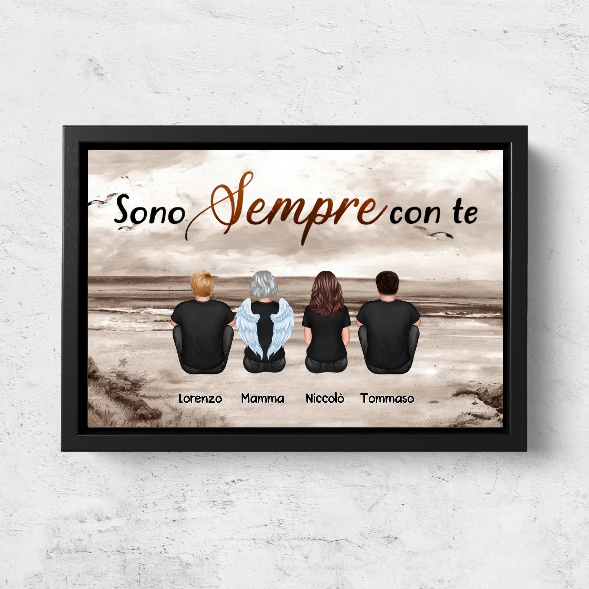 Tela personalizzata "Siamo sempre con te - Familiare scomparso"
