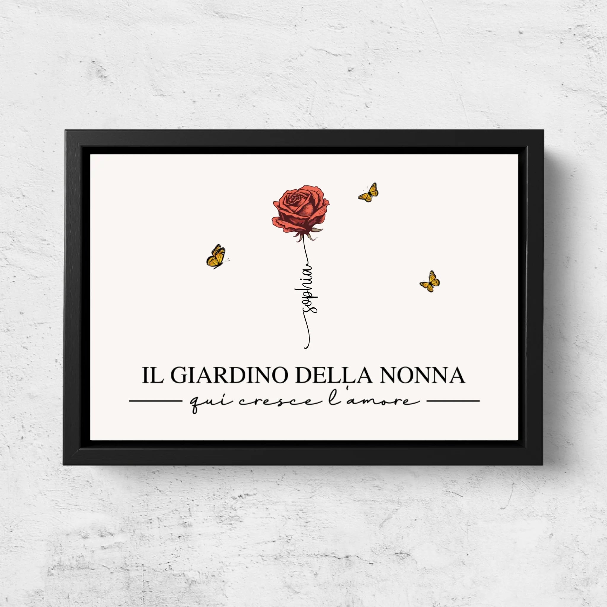 Tela personalizzata “Il giardino della nonna”