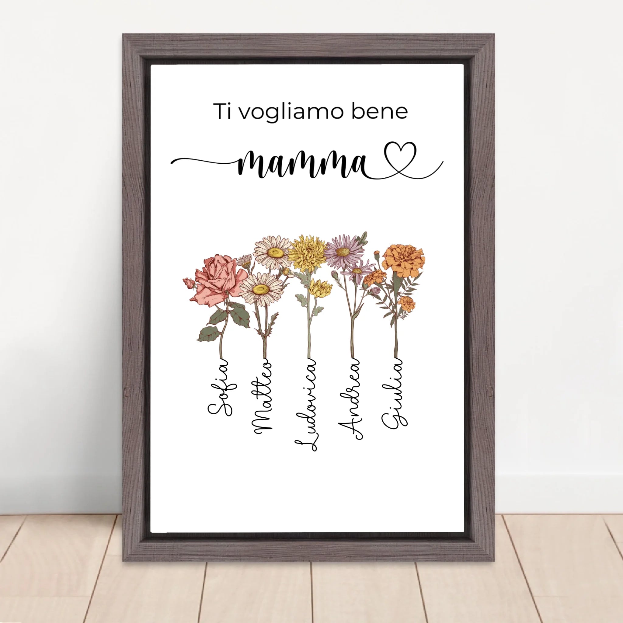Vertical Framed Canvas-Oak 2026