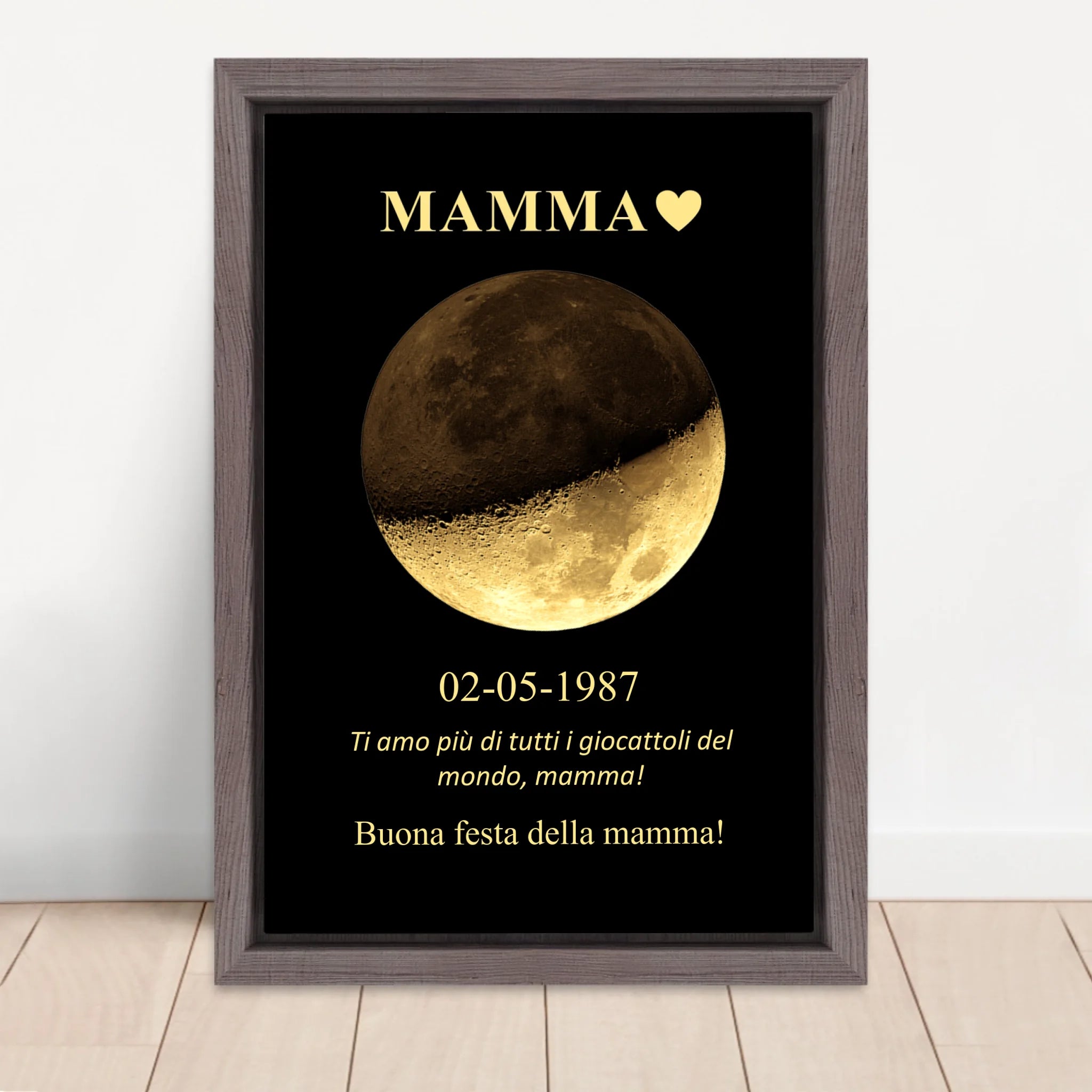 Vertical Framed Canvas-Oak 2026
