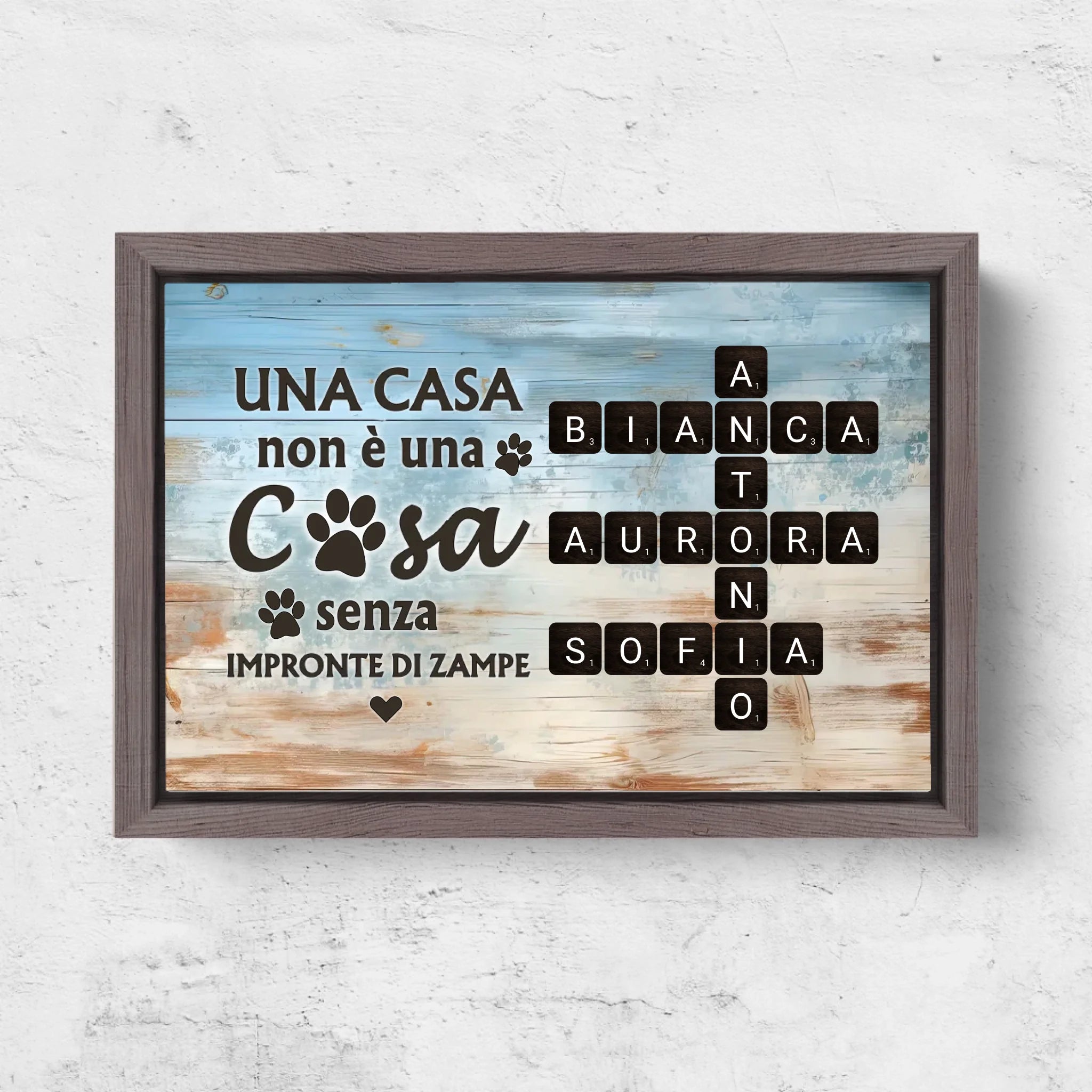 Horizontal Framd Canvas-Ovak