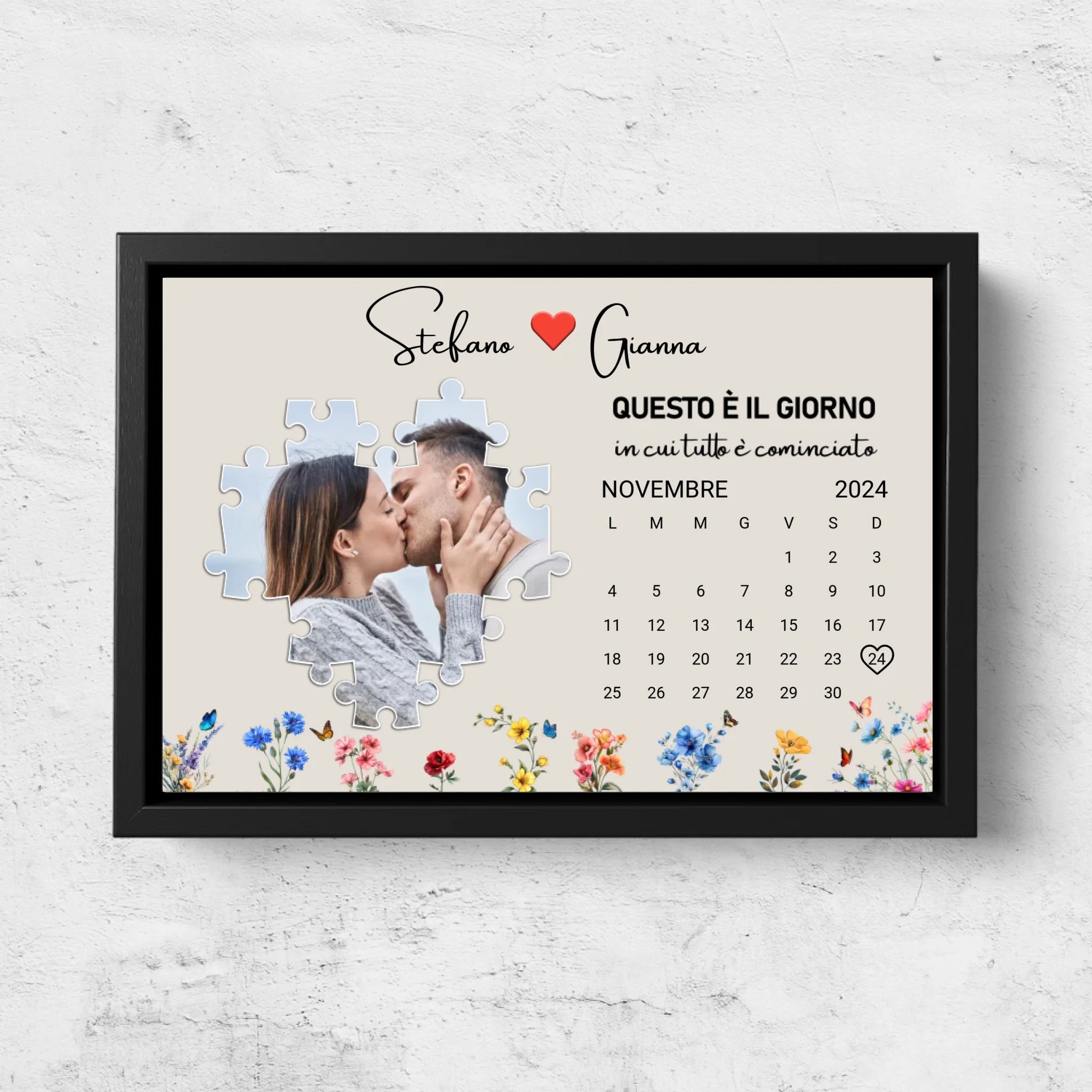 Tela personalizzata “Questo è il giorno in cui tutto è cominciato”