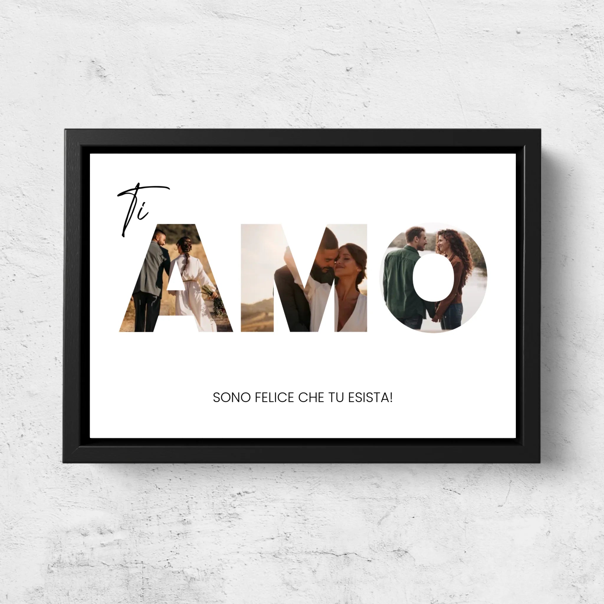 Tela personalizzata “Ti amo - con foto”
