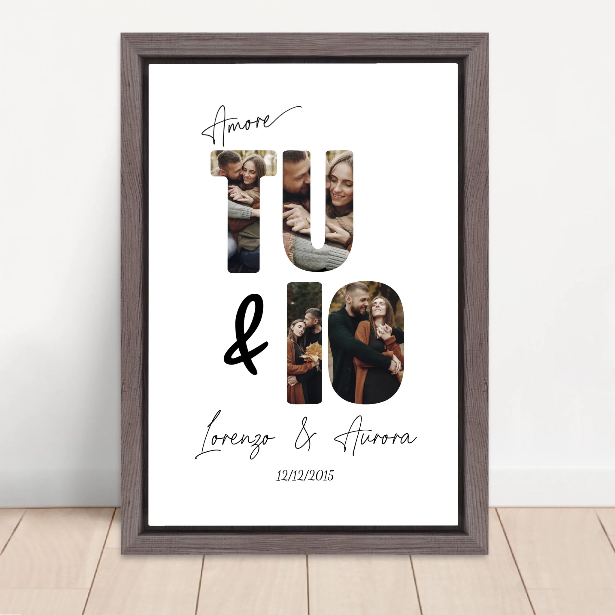 Vertical Framed Canvas-Oak 2026