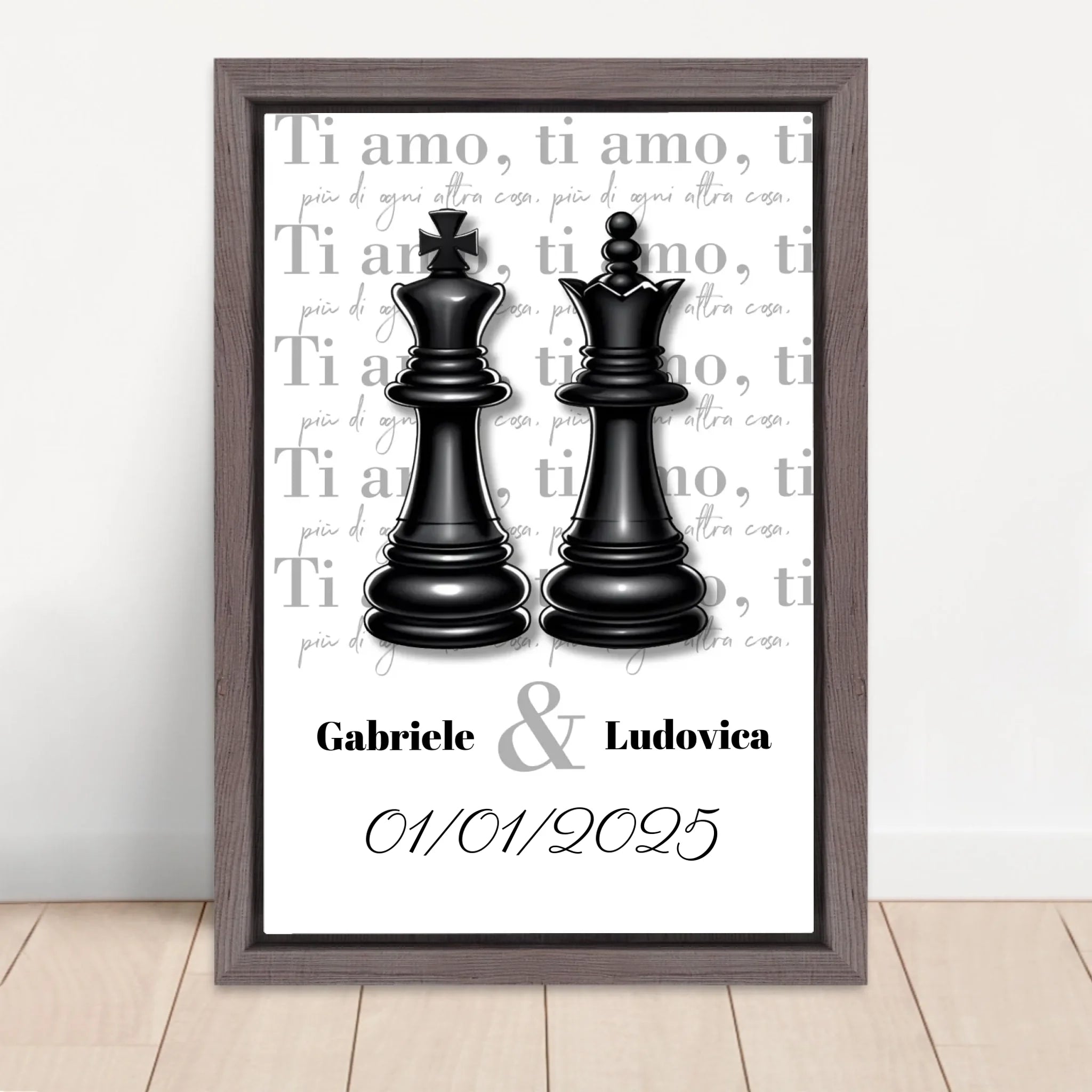 Vertical Framed Canvas-Oak 2026