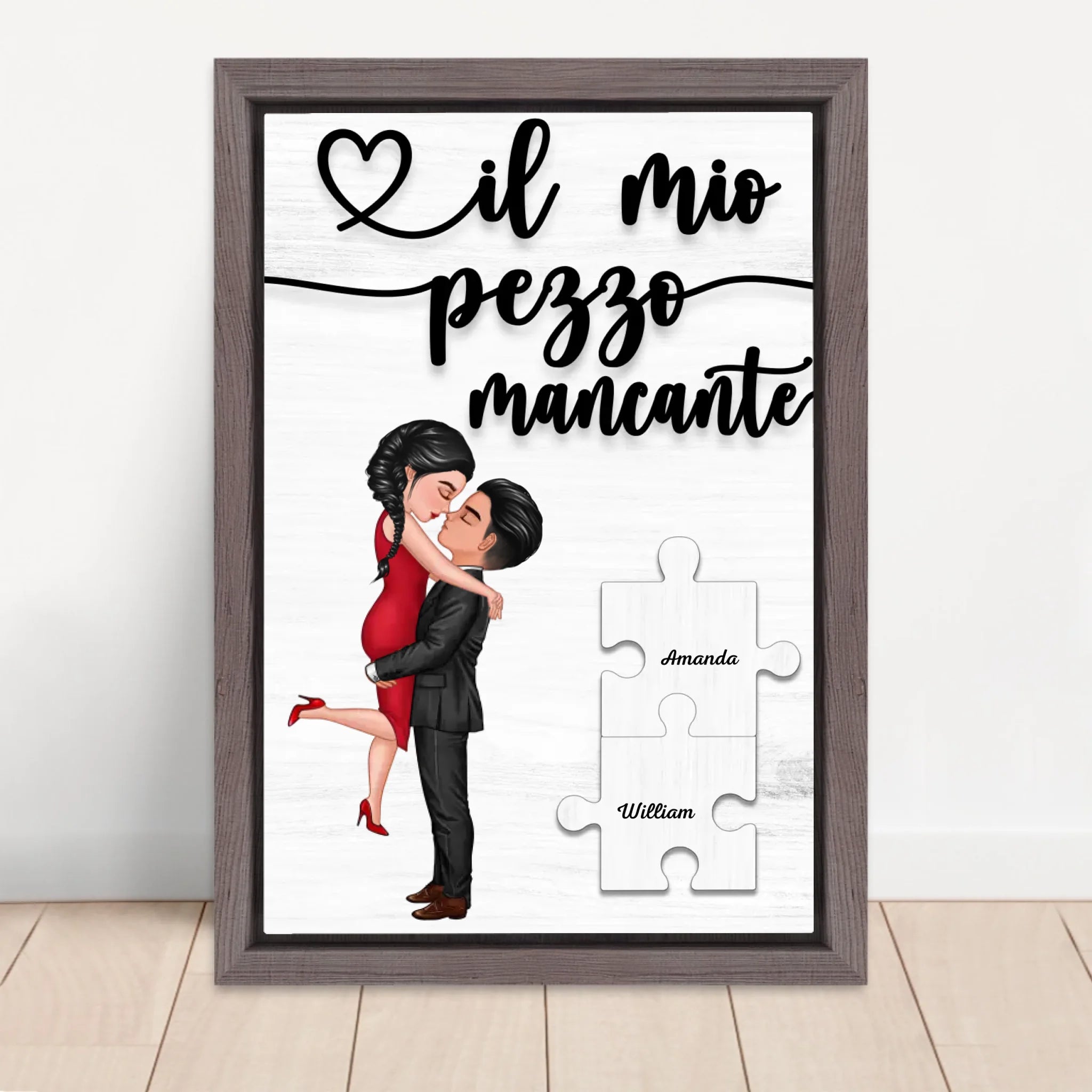 Vertical Framed Canvas-Oak 2026