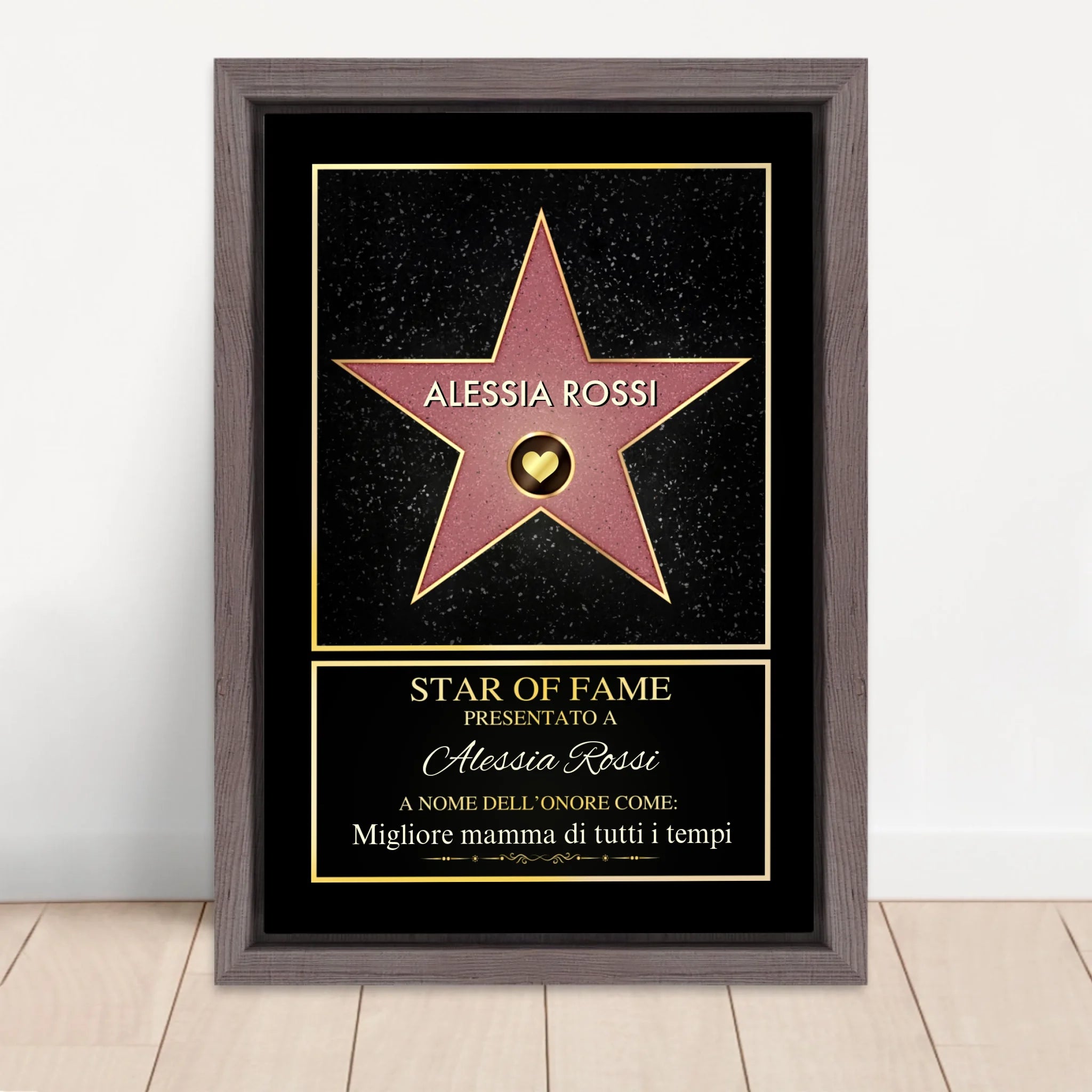 Vertical Framed Canvas-Oak 2026