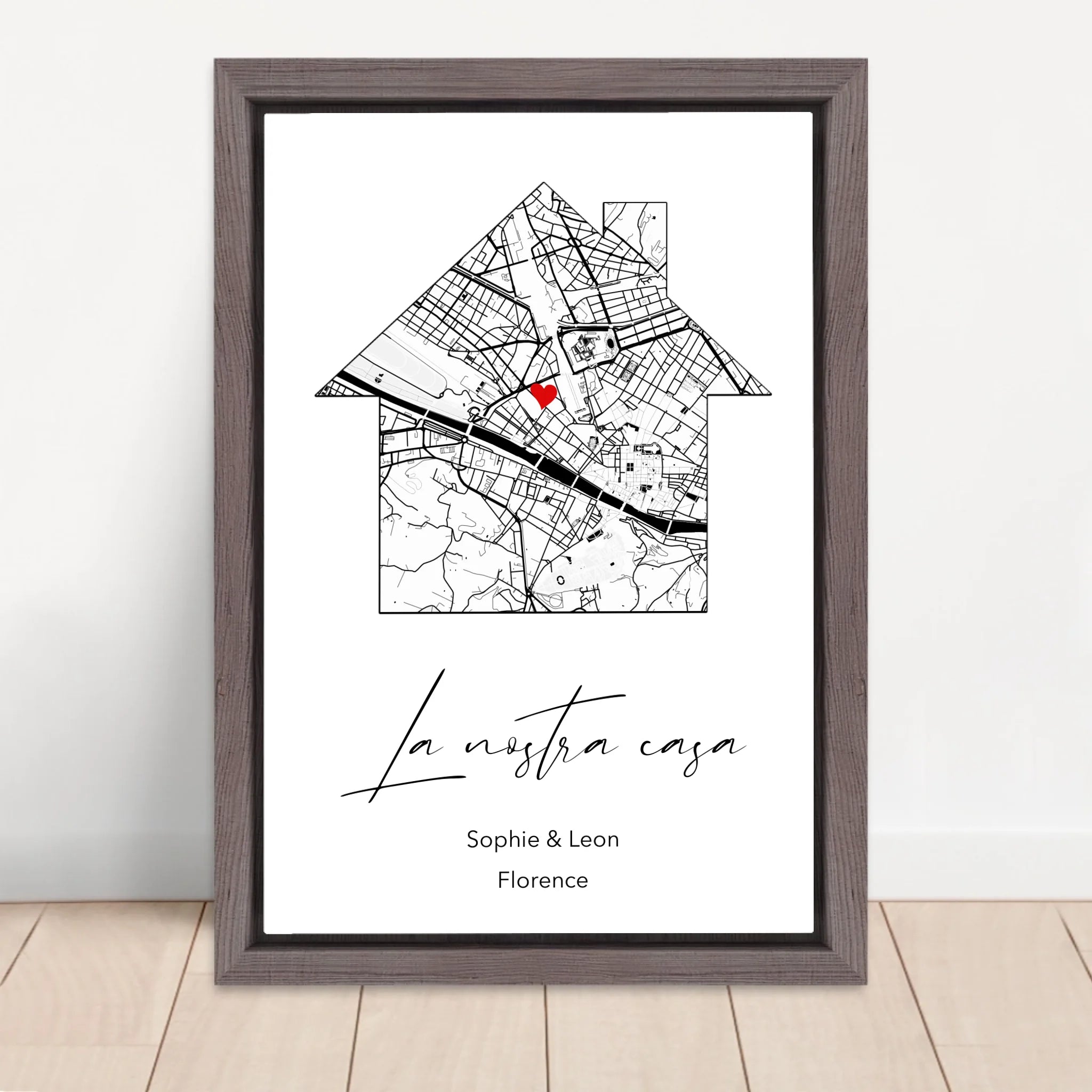Vertical Framed Canvas-Oak 2026