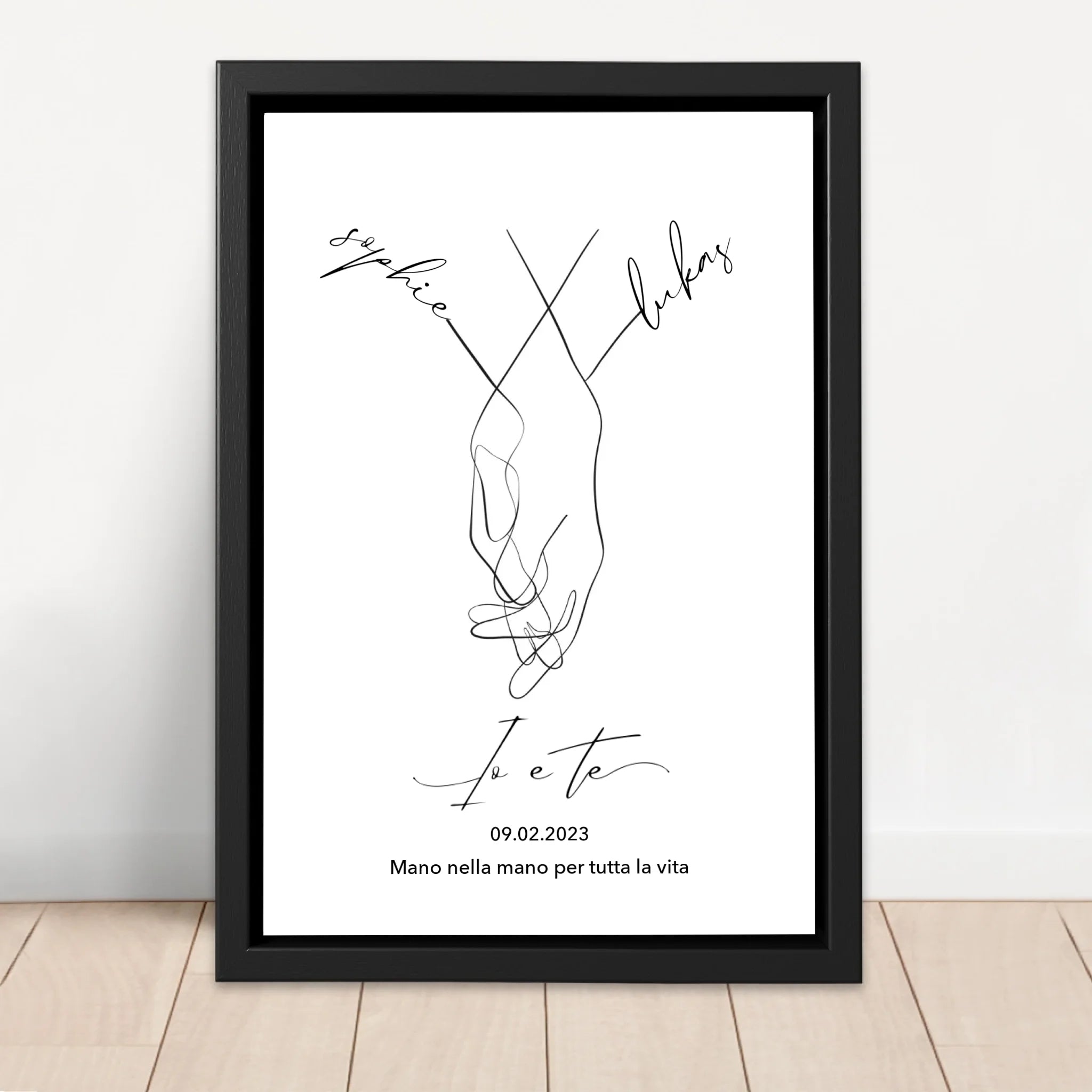 Tela personalizzata “Io e te”