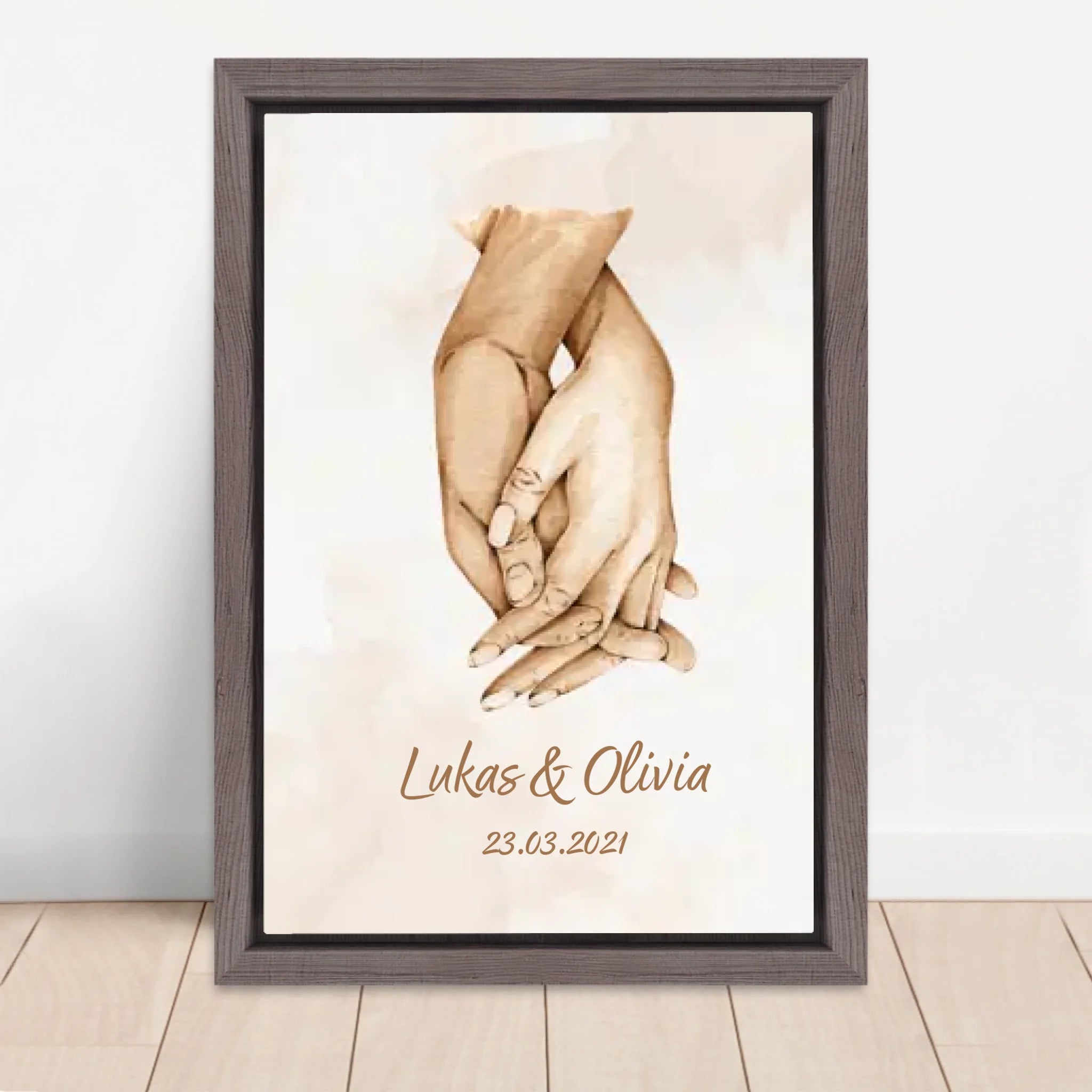 Vertical Framed Canvas-Oak 2026