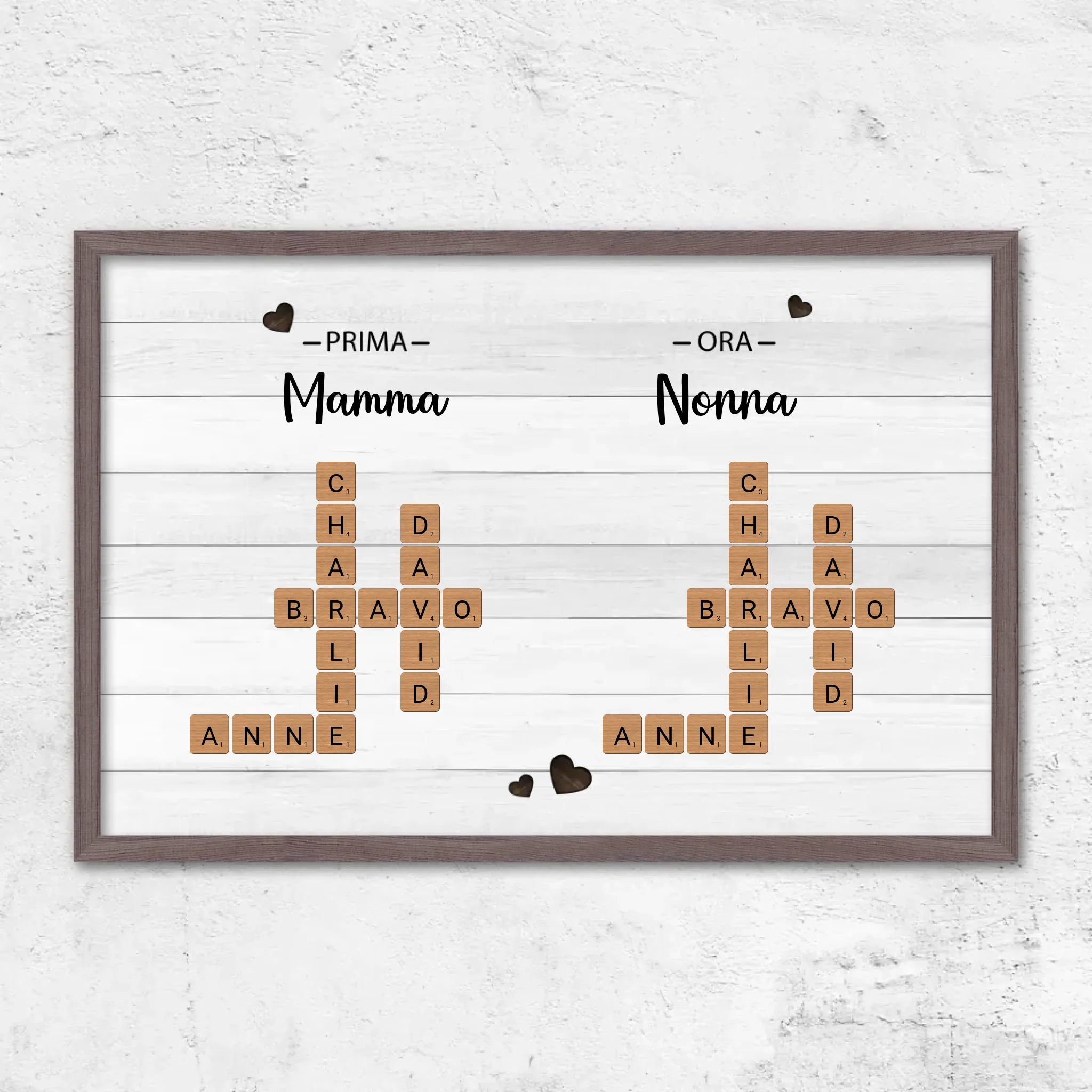 Poster personalizzato "Prima mamma, ora nonna - Cruciverba"