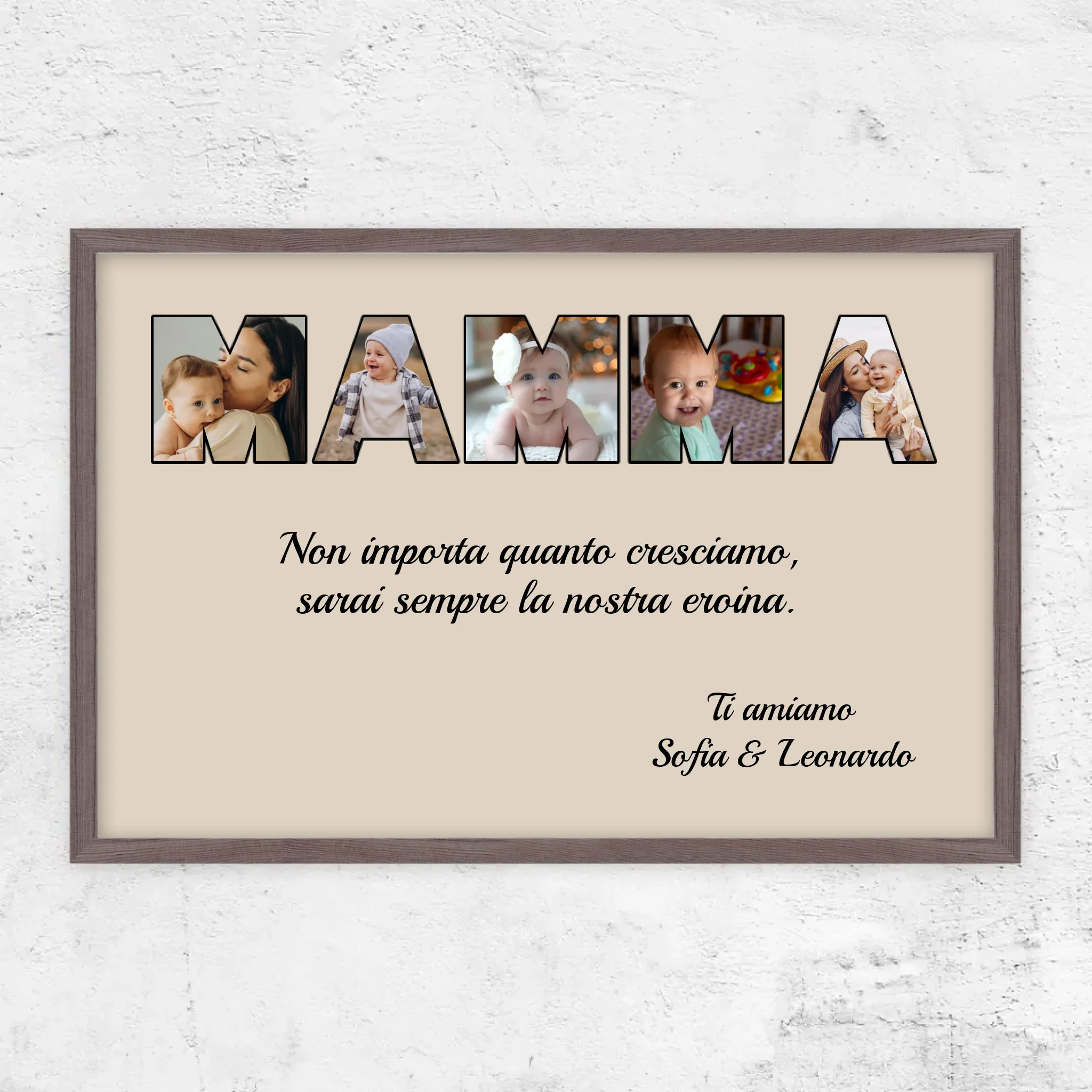 Poster personalizzato “Mamma rimane la mia eroina"