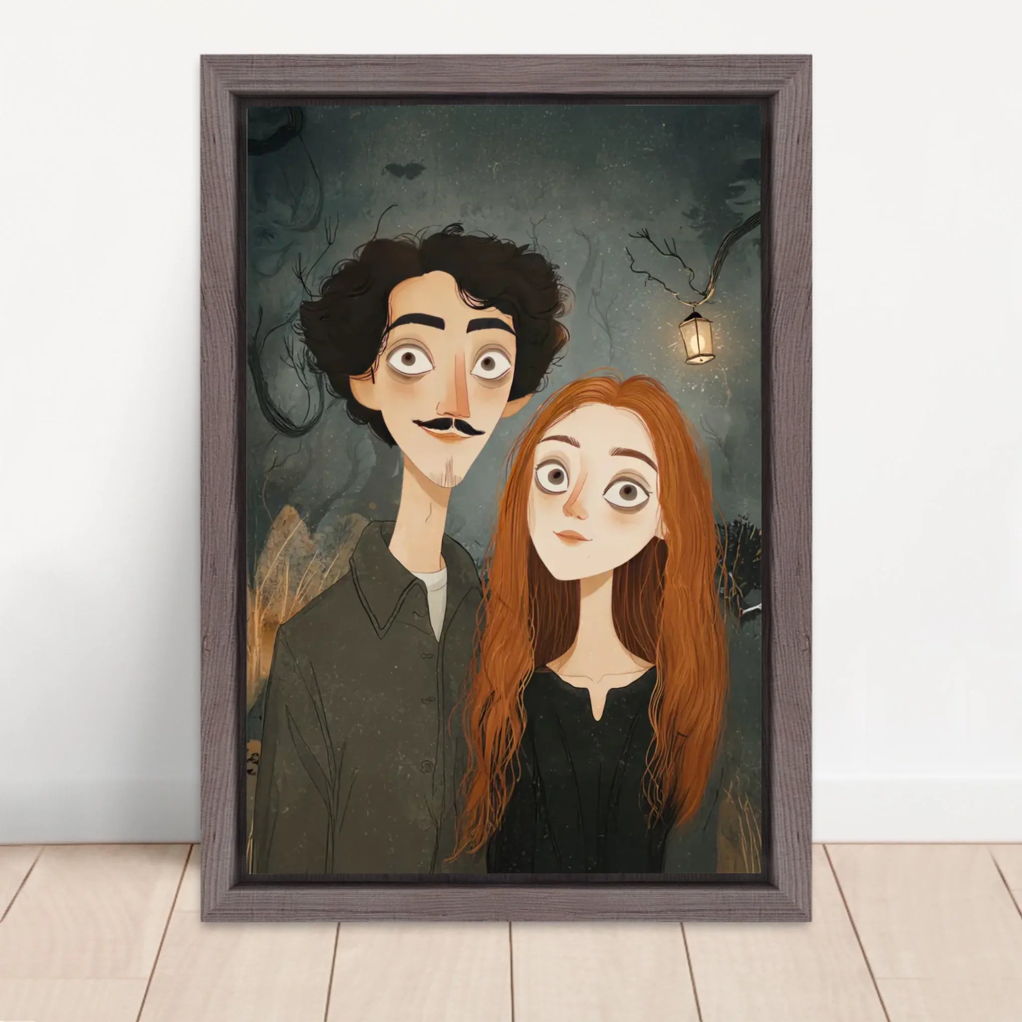 Vertical Framed Canvas-Oak 2026