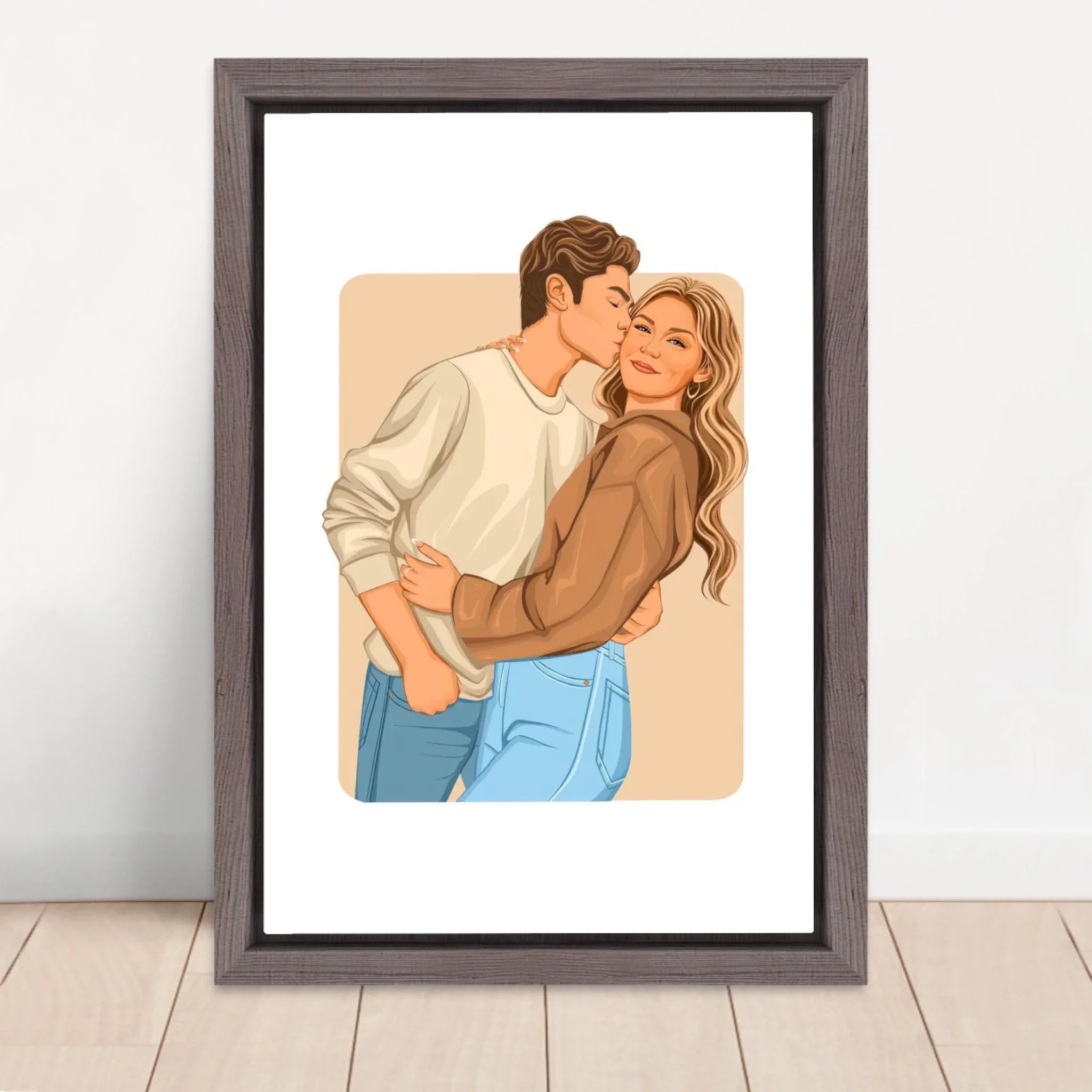 Vertical Framed Canvas-Oak 2026
