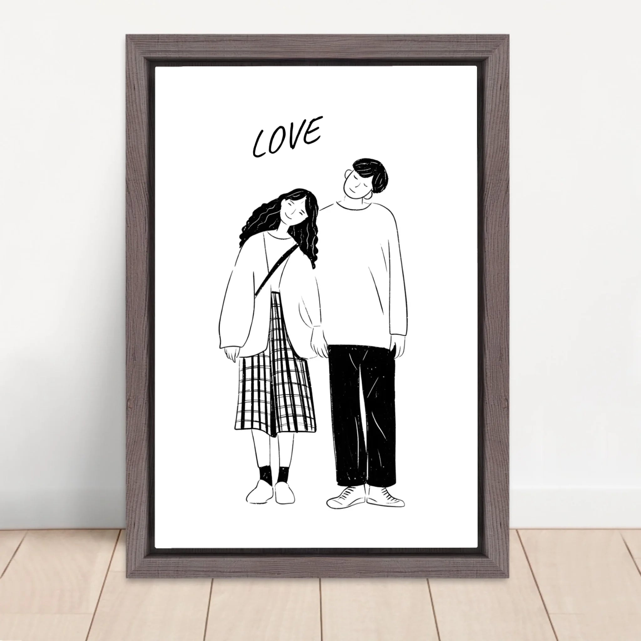 Vertical Framed Canvas-Oak 2026