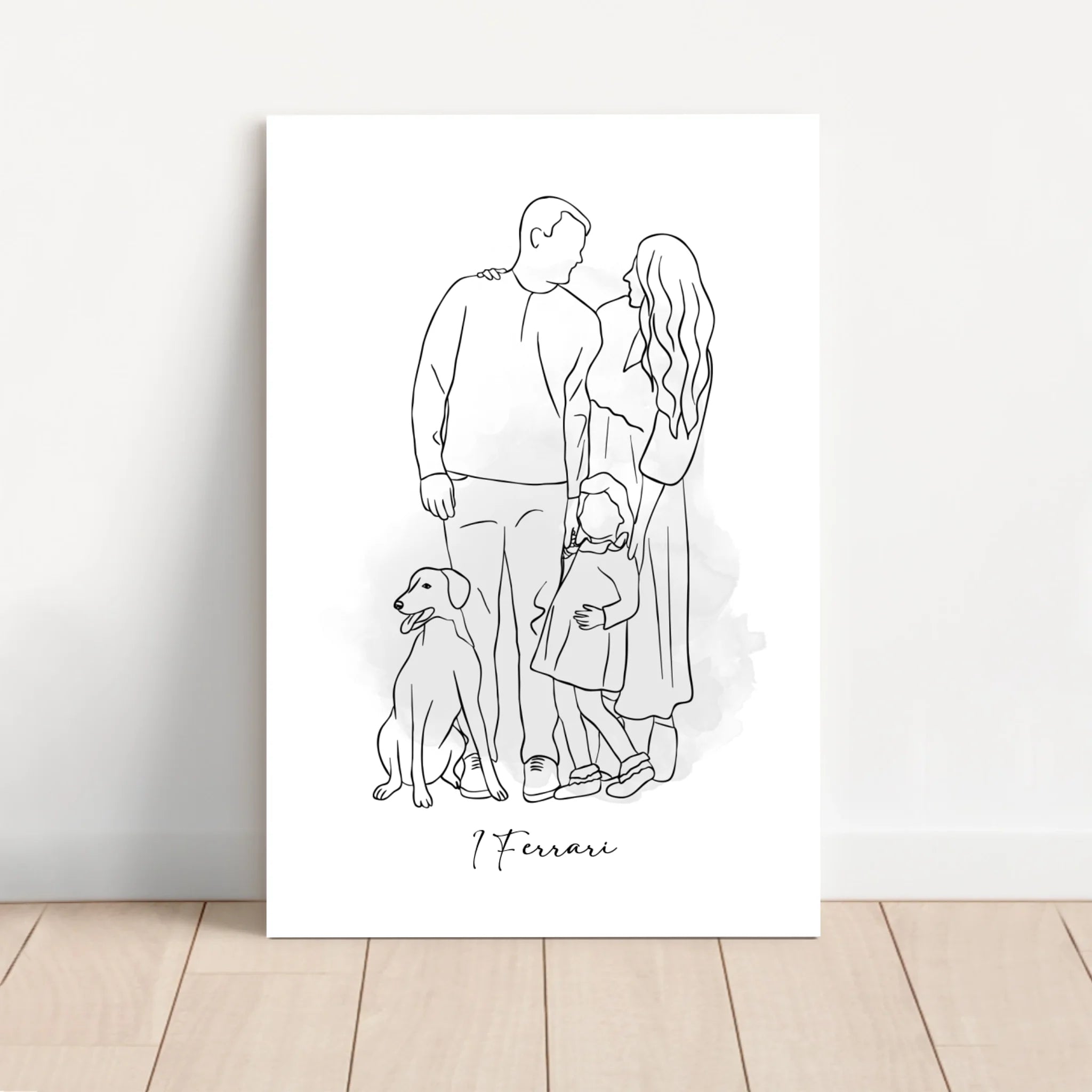 Tela personalizzata – Disegno a un solo tratto