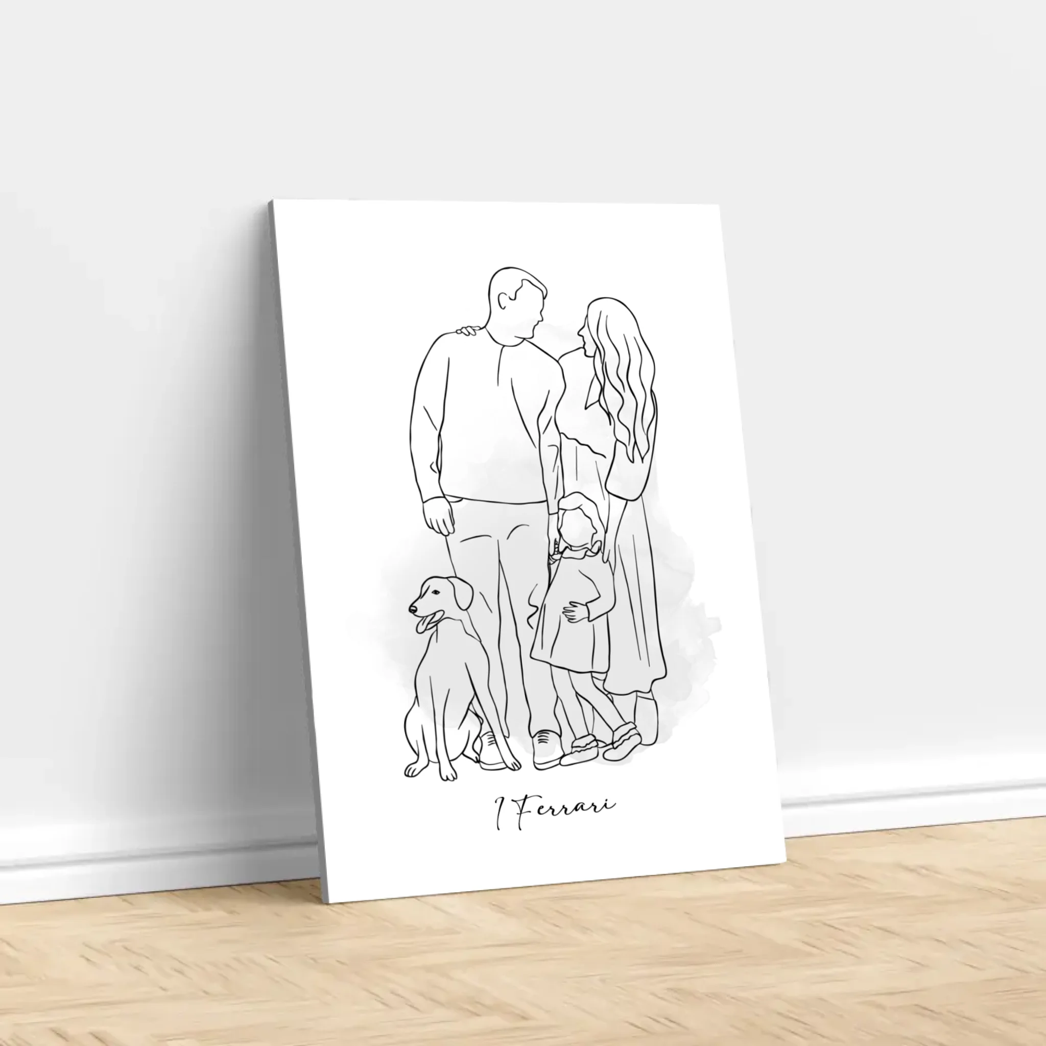 Tela personalizzata – Disegno a un solo tratto