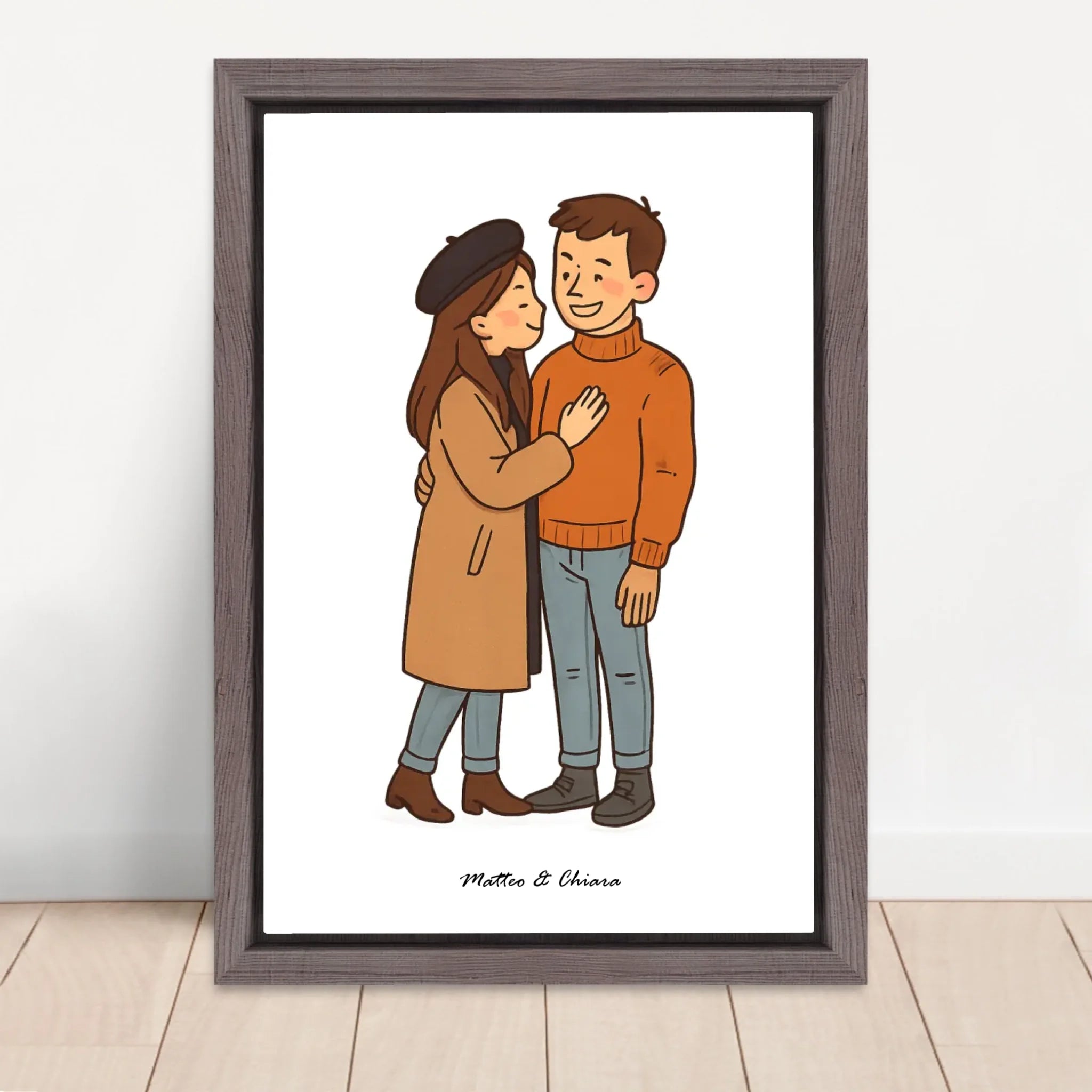 Vertical Framed Canvas-Oak 2026