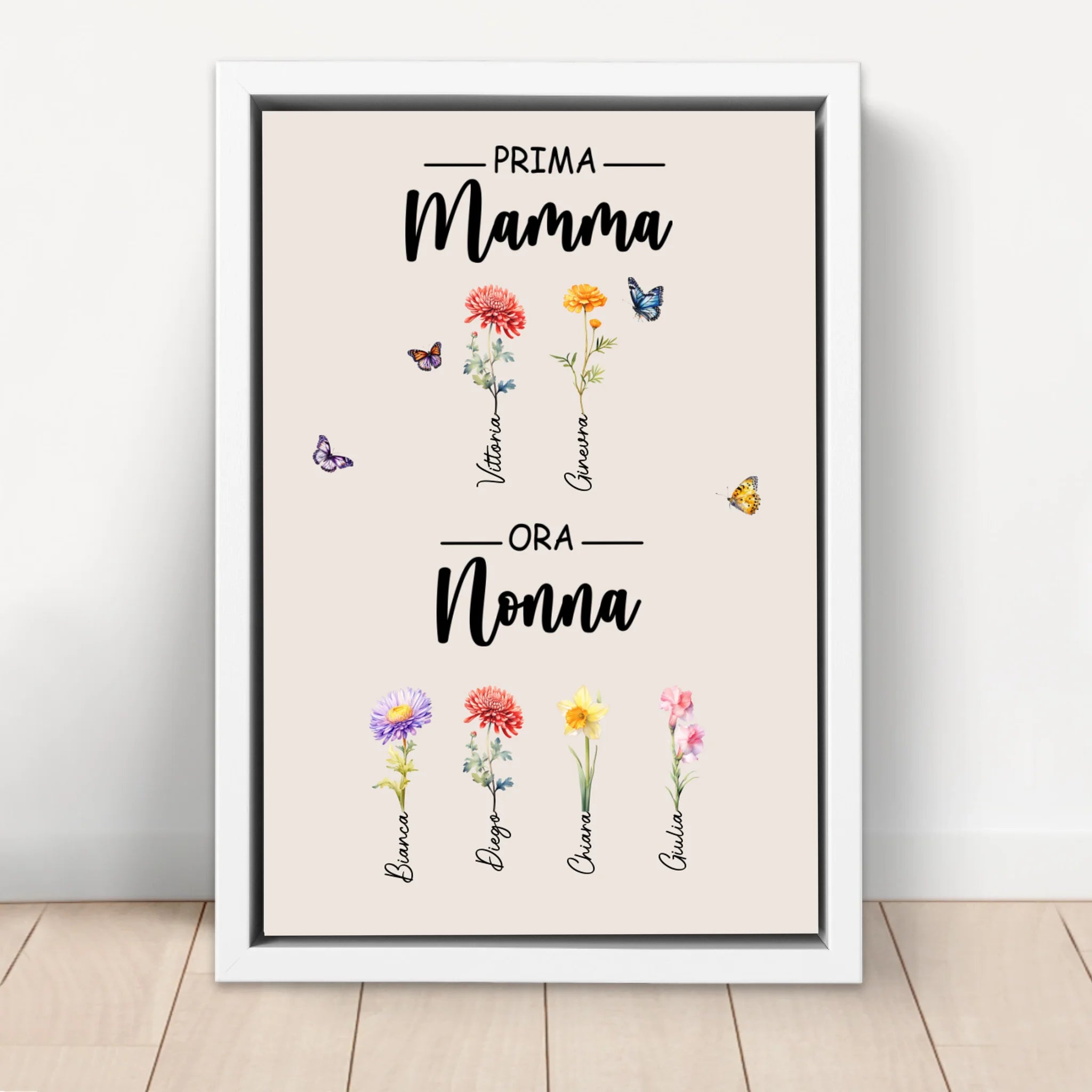Tela personalizzata "Prima mamma, ora nonna"