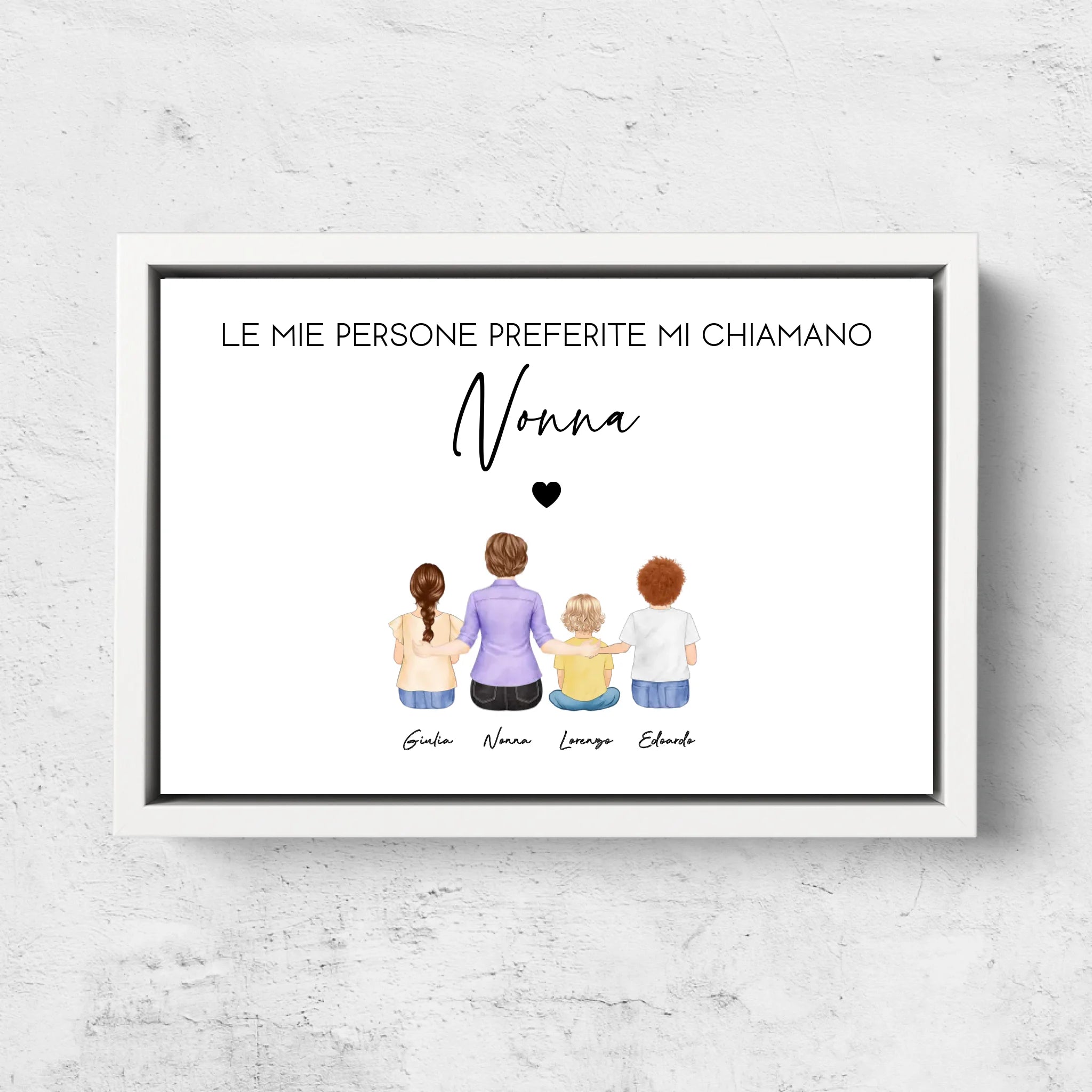 Tela personalizzata – Le mie persone preferite mi chiamano Nonna