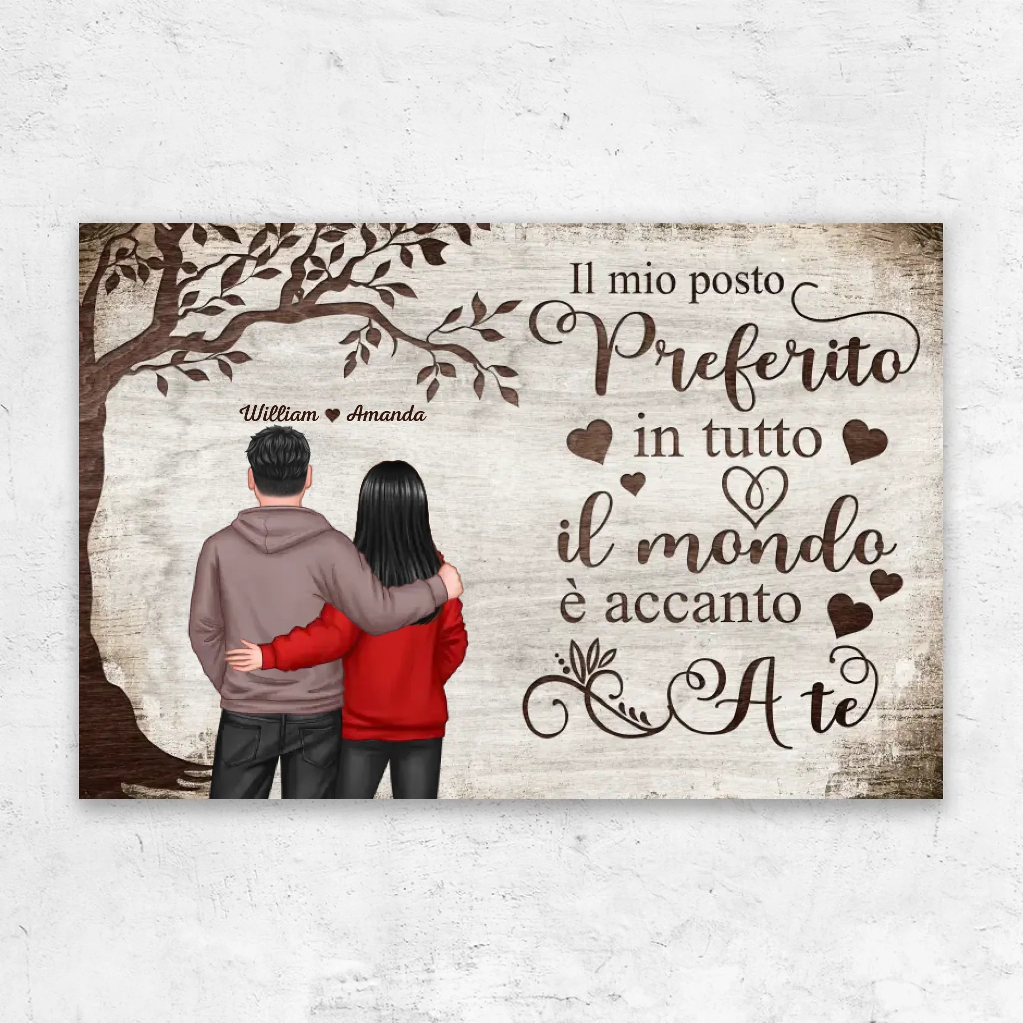 Tela personalizzata “Posto preferito - vista da dietro”