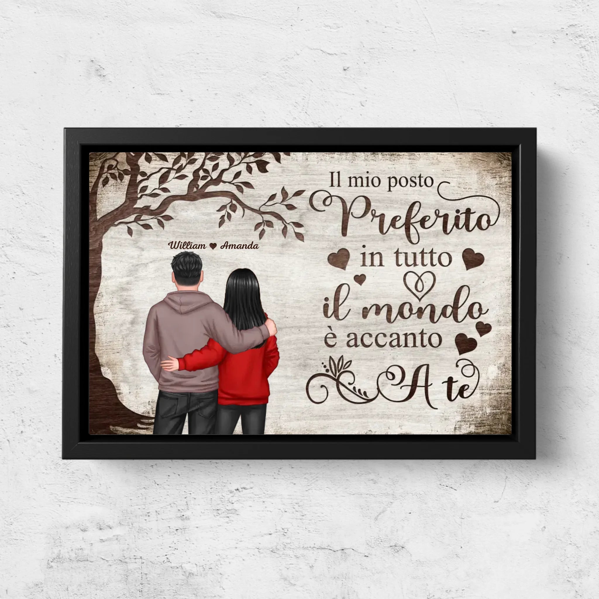 Tela personalizzata “Posto preferito - vista da dietro”