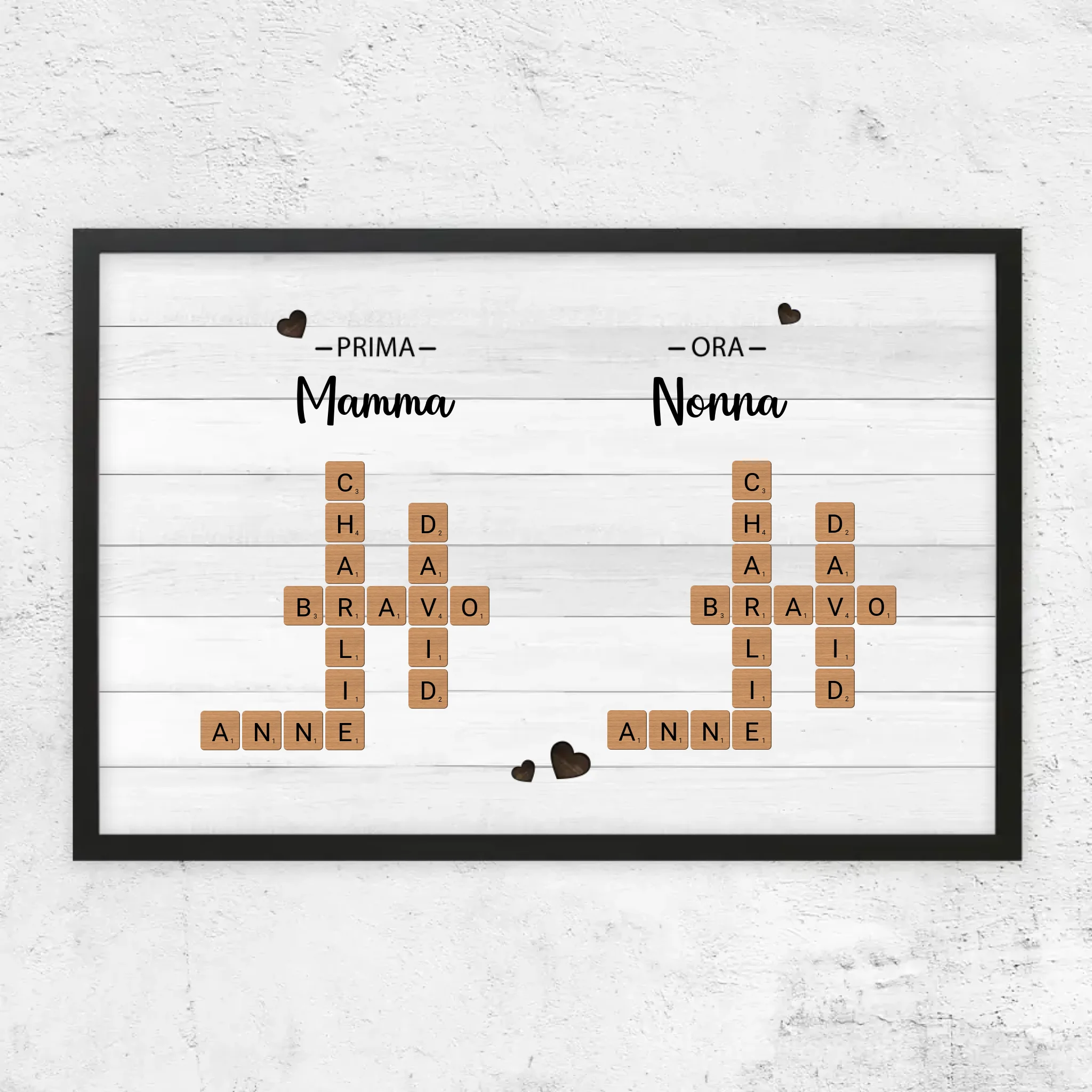Poster personalizzato "Prima mamma, ora nonna - Cruciverba"
