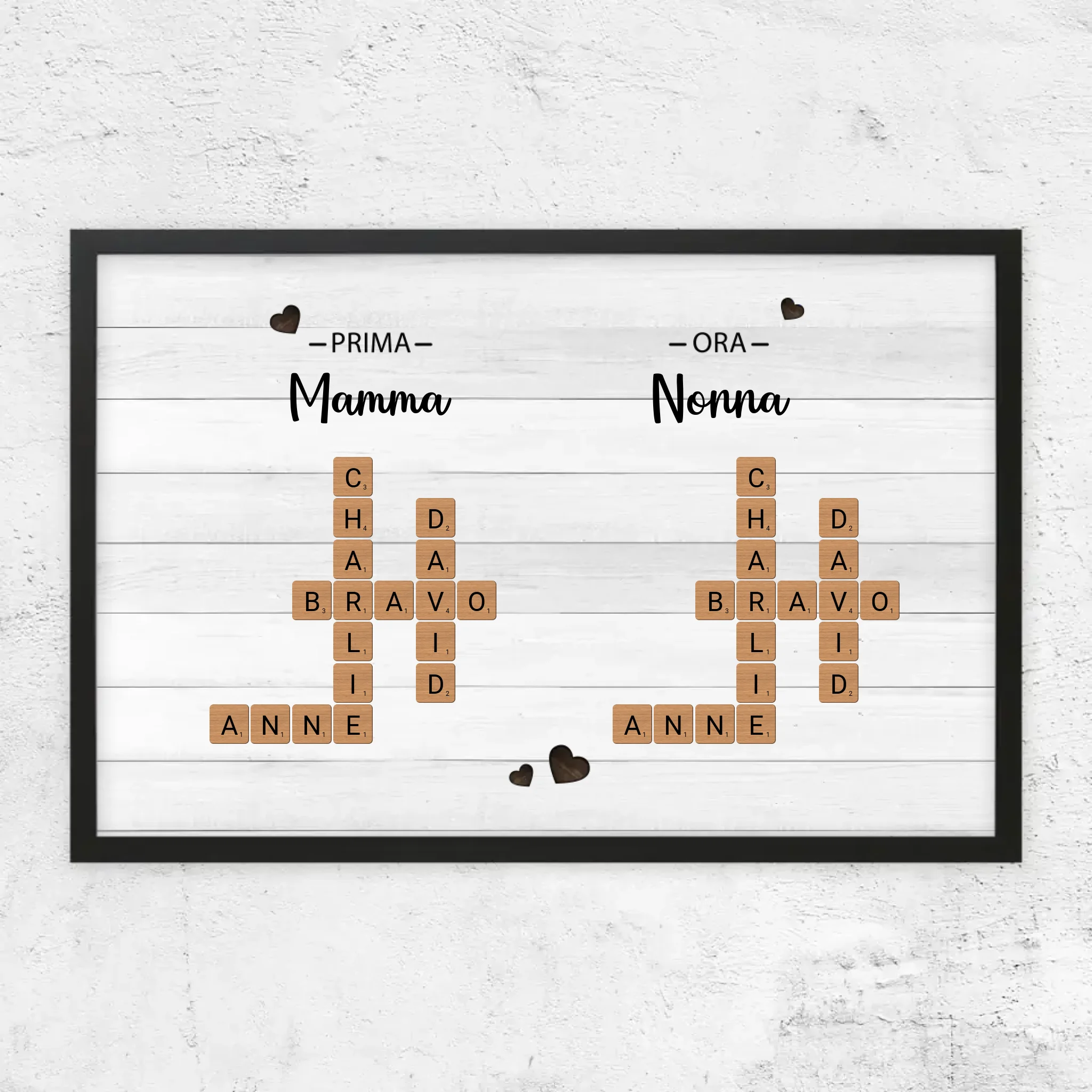 Poster personalizzato "Prima mamma, ora nonna - Cruciverba"