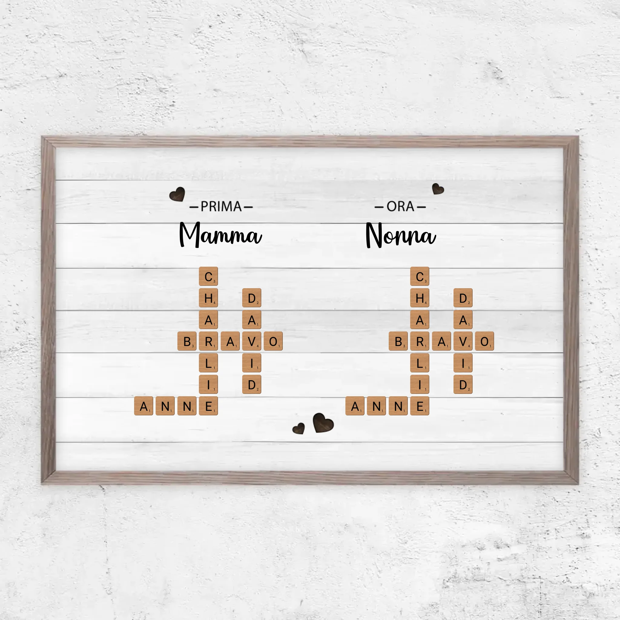 Poster personalizzato "Prima mamma, ora nonna - Cruciverba"