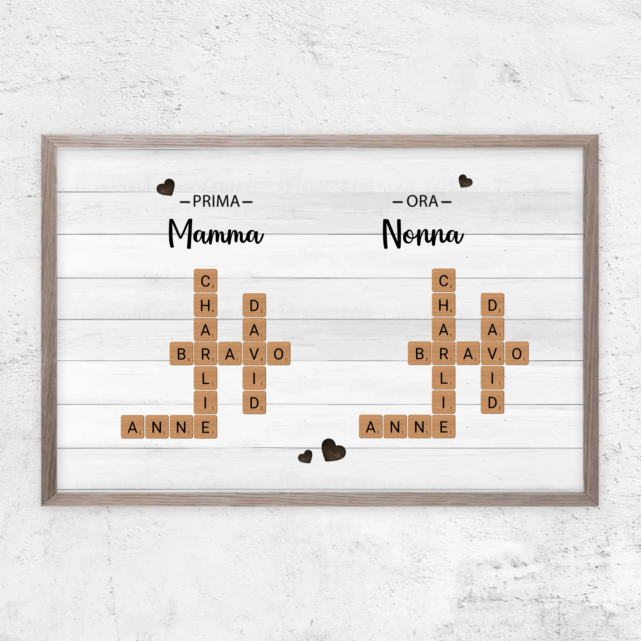Poster personalizzato "Prima mamma, ora nonna - Cruciverba"