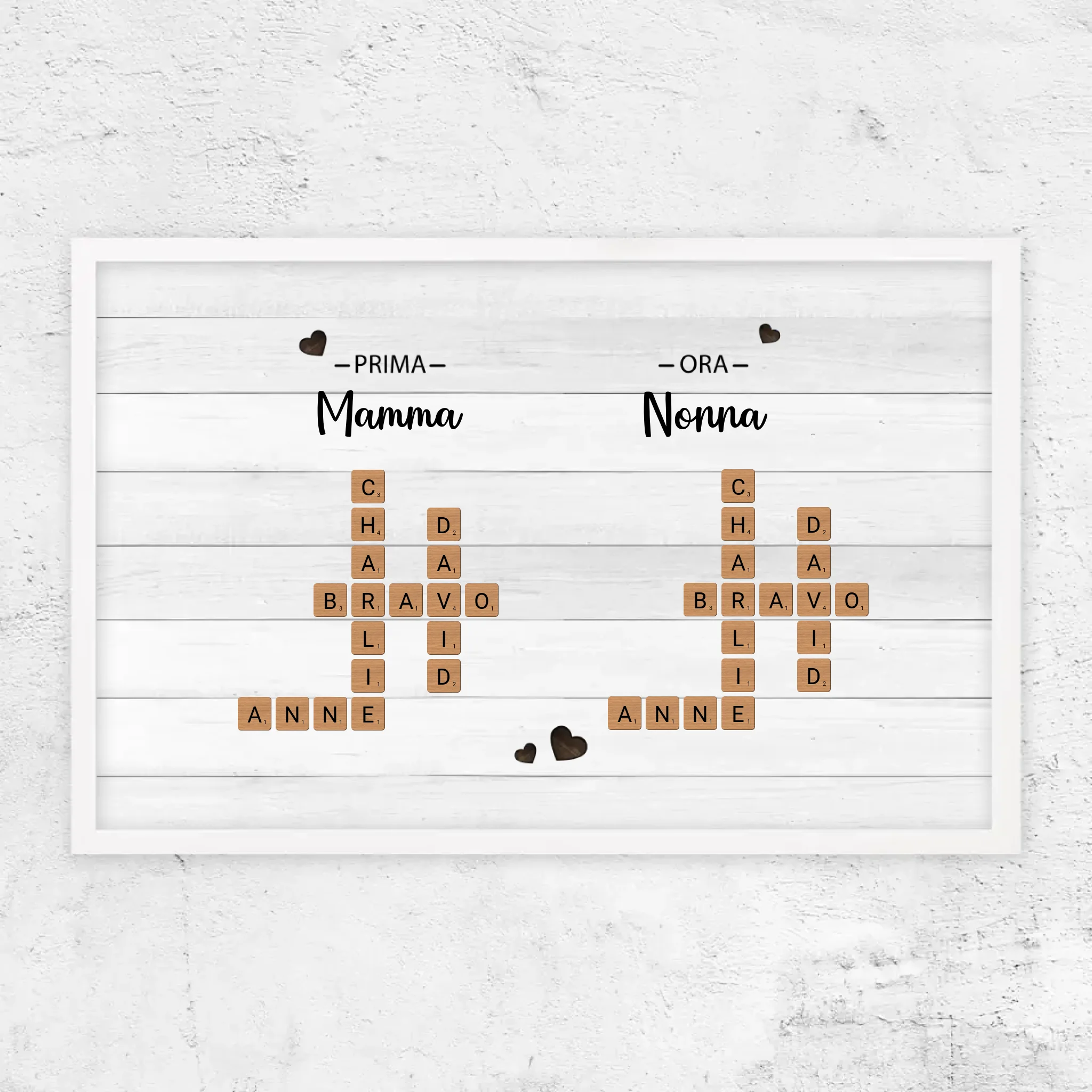 Poster personalizzato "Prima mamma, ora nonna - Cruciverba"