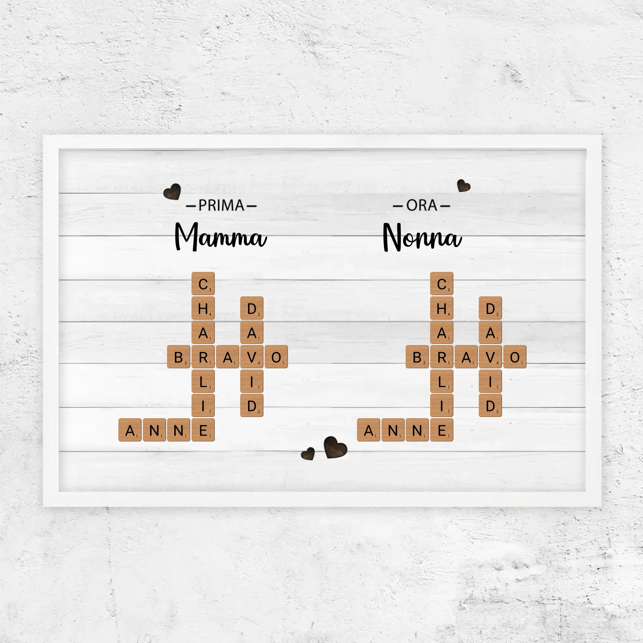 Poster personalizzato "Prima mamma, ora nonna - Cruciverba"