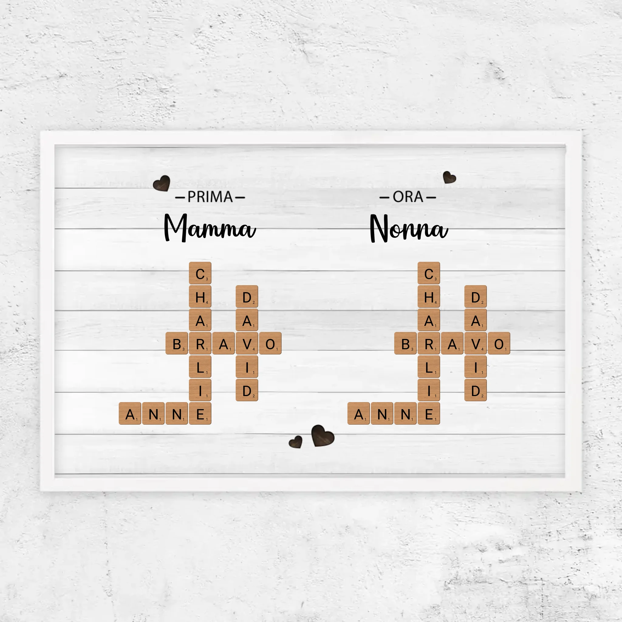 Poster personalizzato "Prima mamma, ora nonna - Cruciverba"