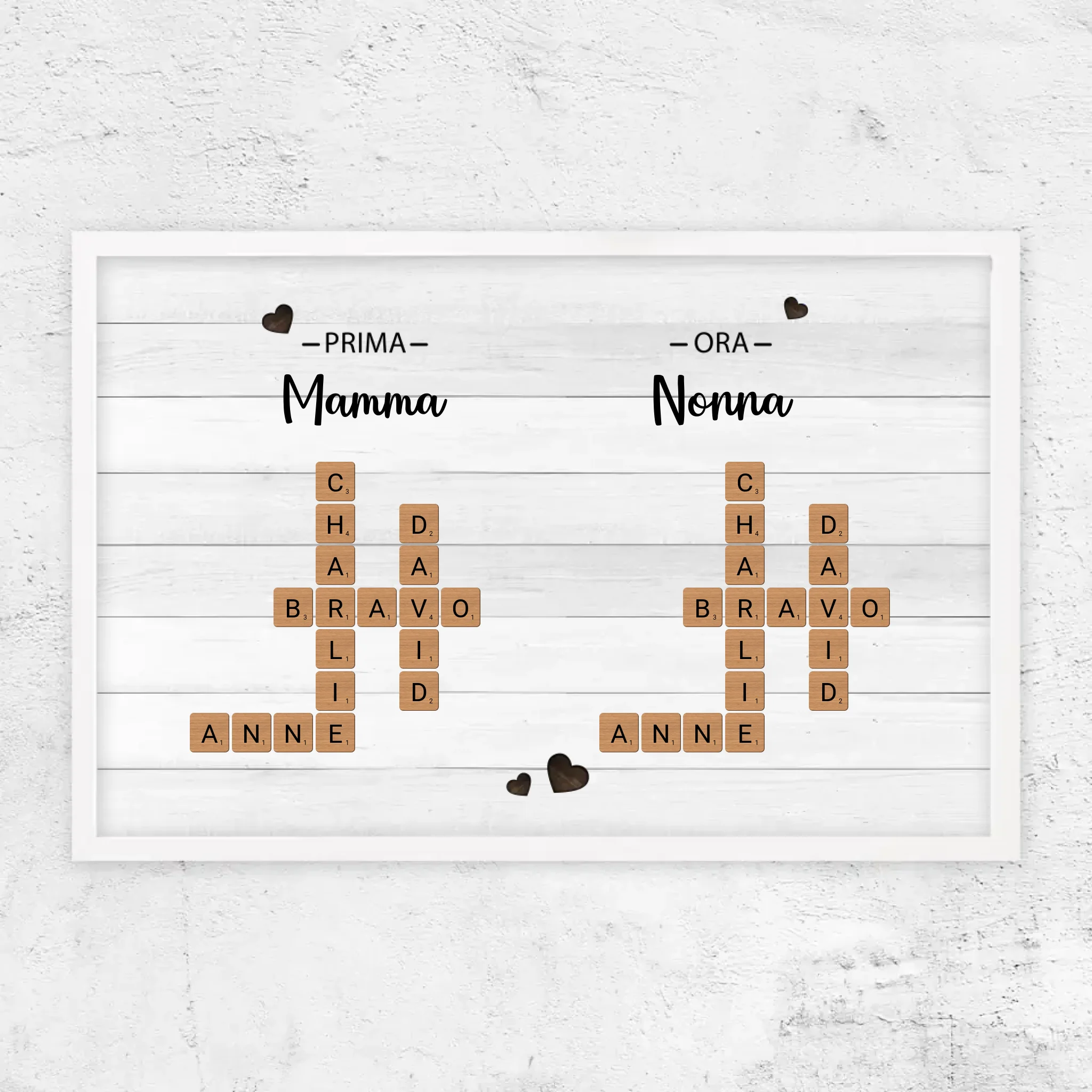 Poster personalizzato "Prima mamma, ora nonna - Cruciverba"