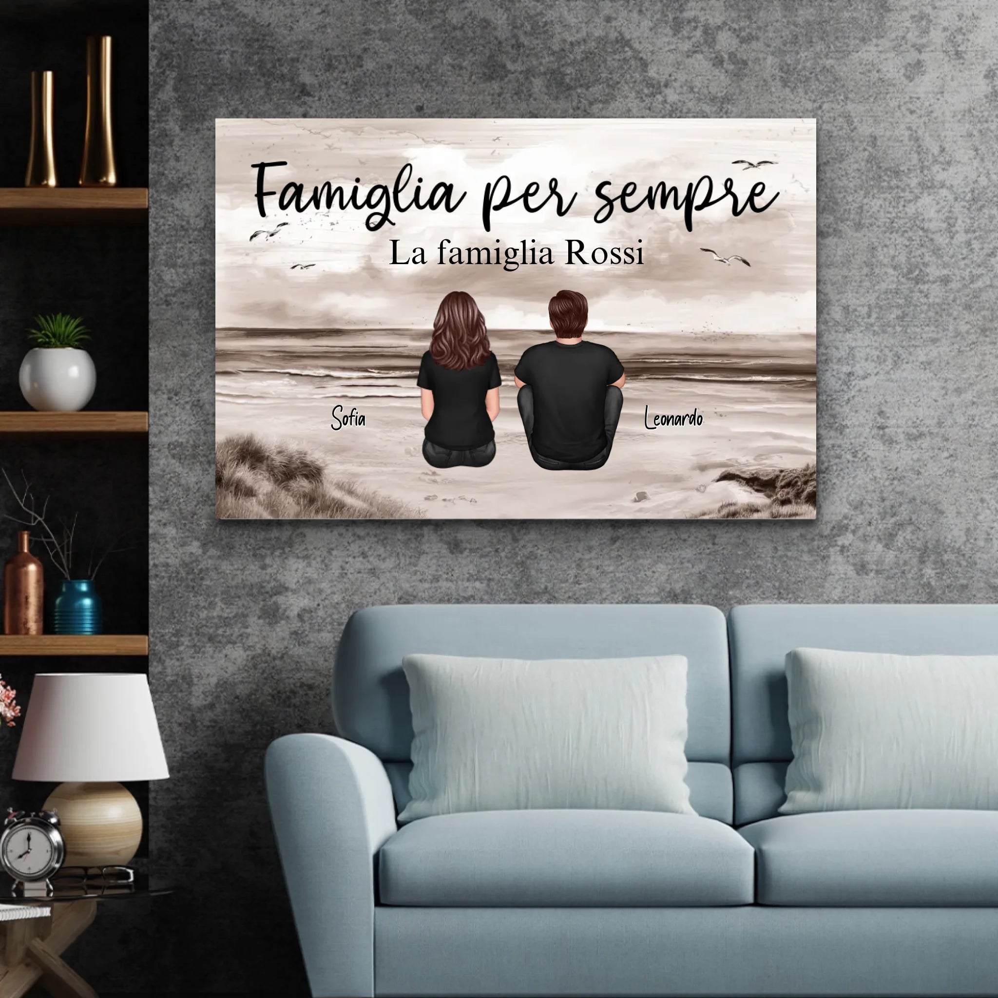 Tela personalizzata "Famiglia per sempre"