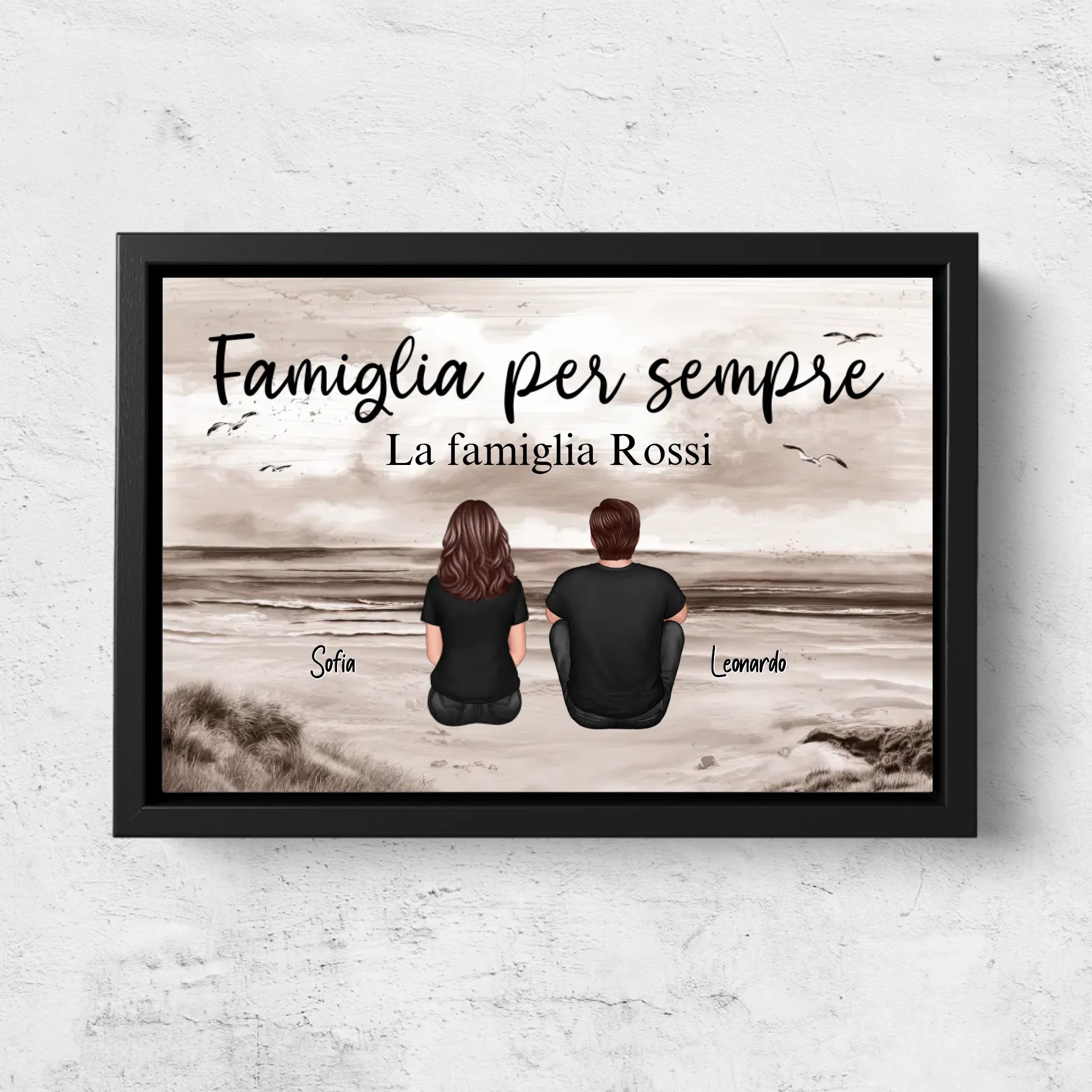 Tela personalizzata "Famiglia per sempre"
