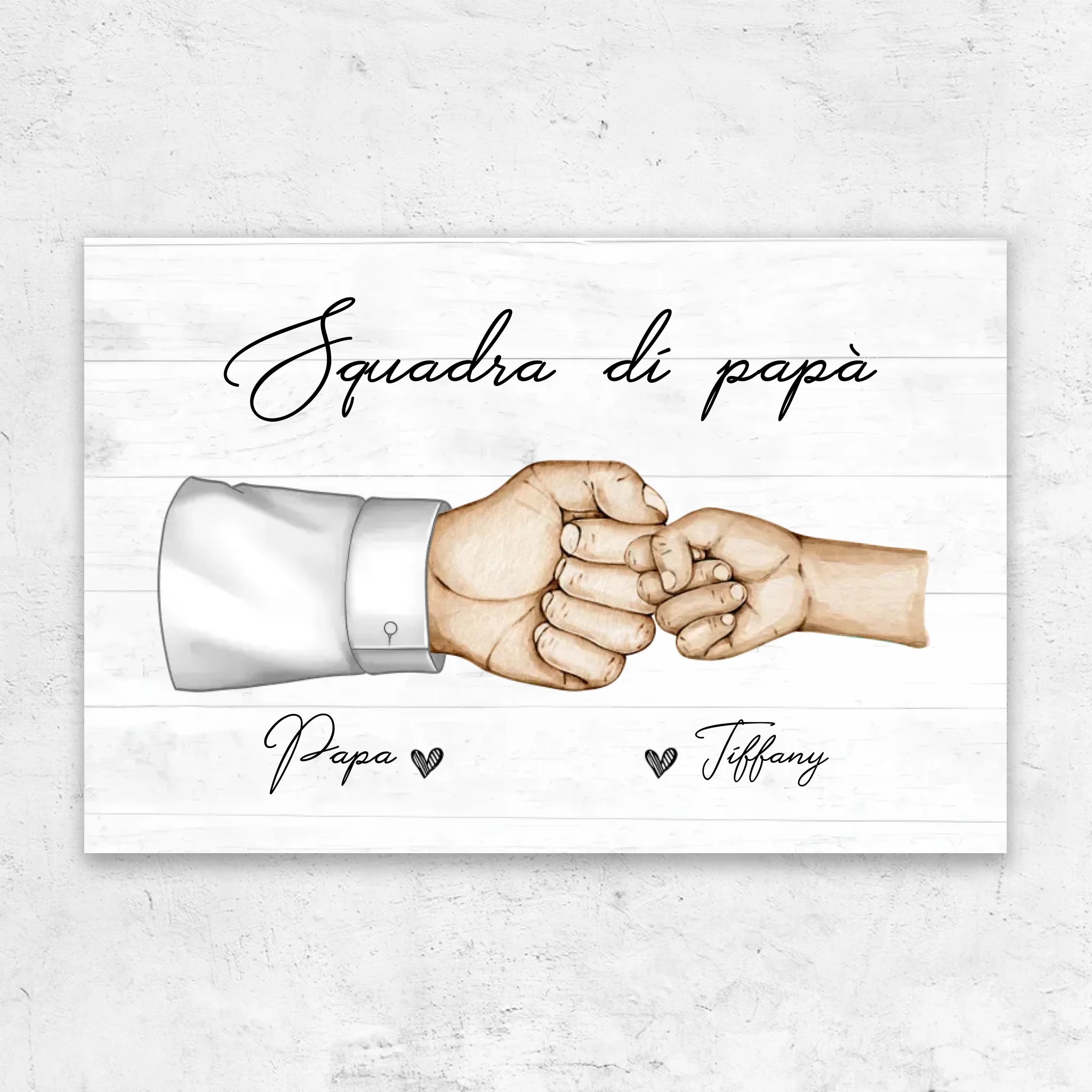 Tela personalizzata "La Squadra di Papà"