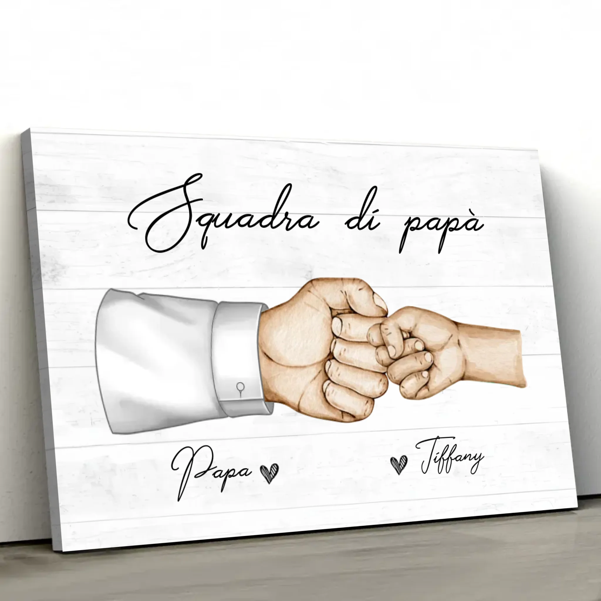Tela personalizzata "La Squadra di Papà"