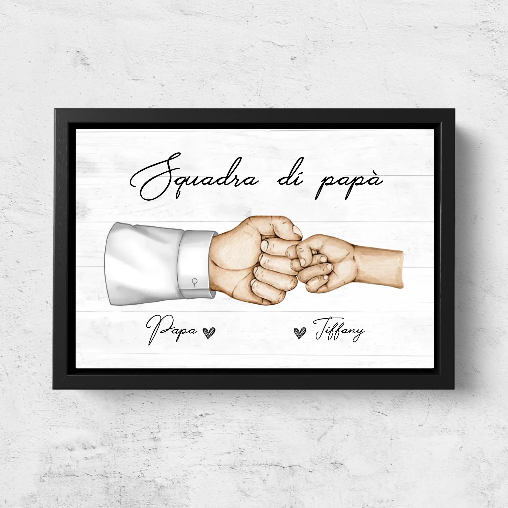 Tela personalizzata "La Squadra di Papà"