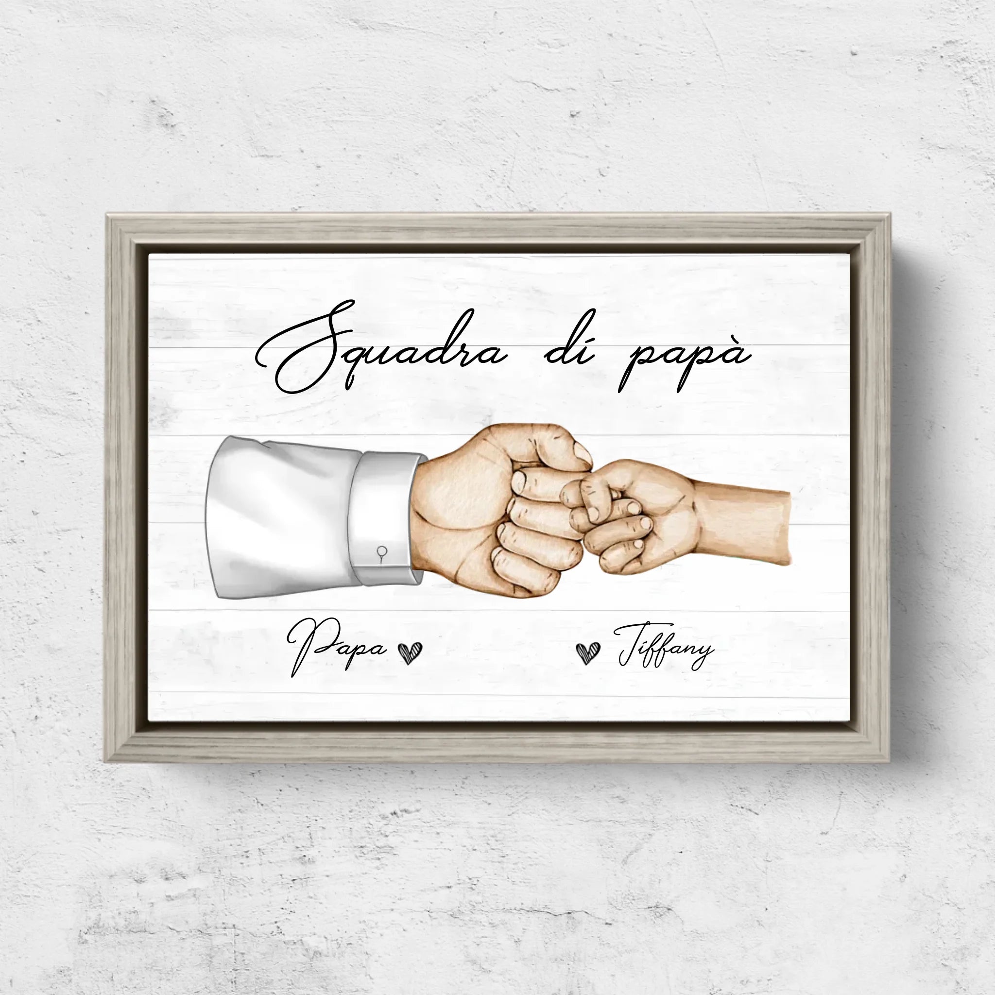 Tela personalizzata "La Squadra di Papà"