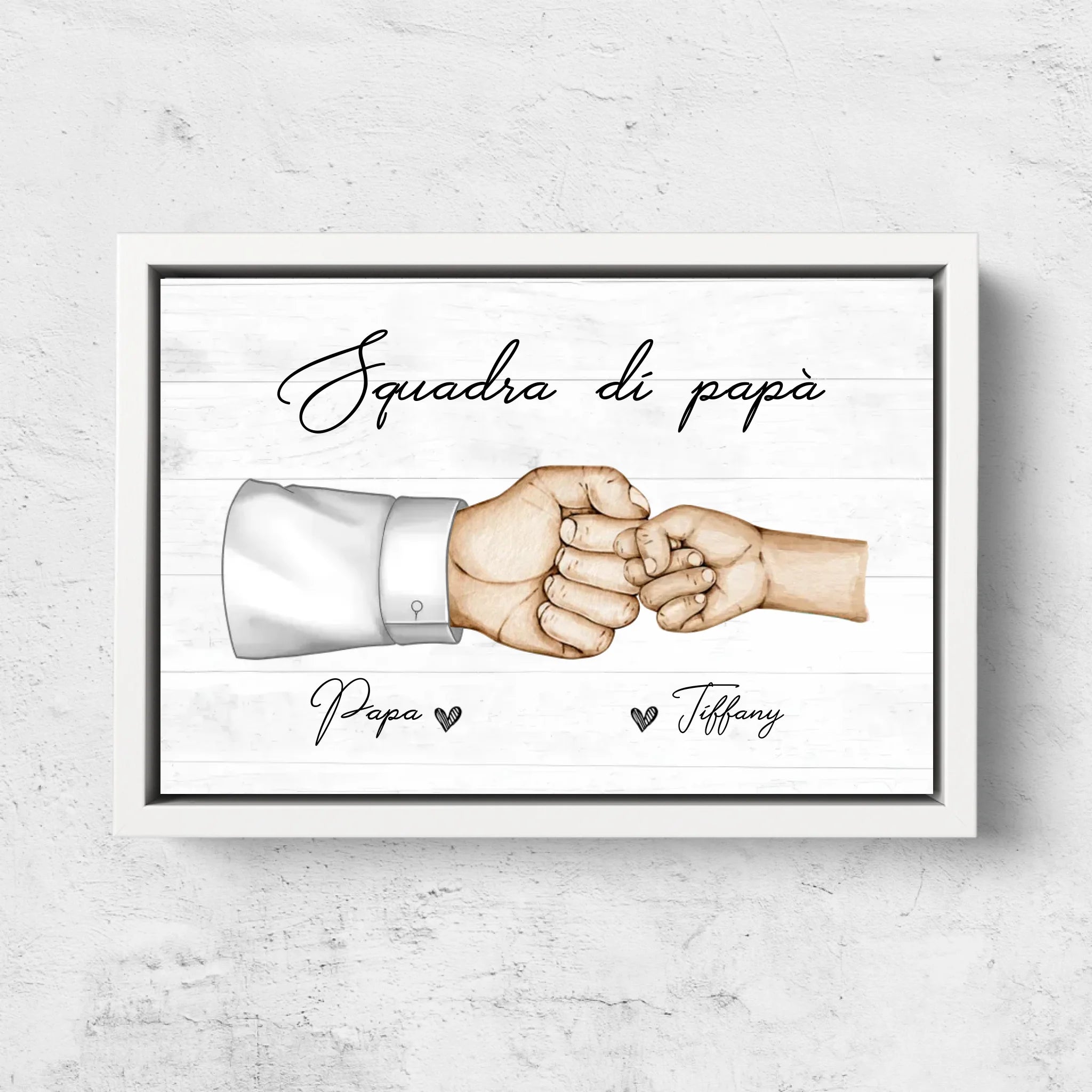 Tela personalizzata "La Squadra di Papà"