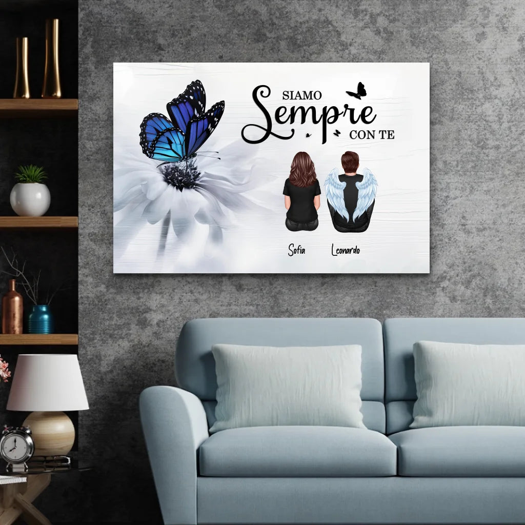 Tela personalizzata “Siamo sempre con te”
