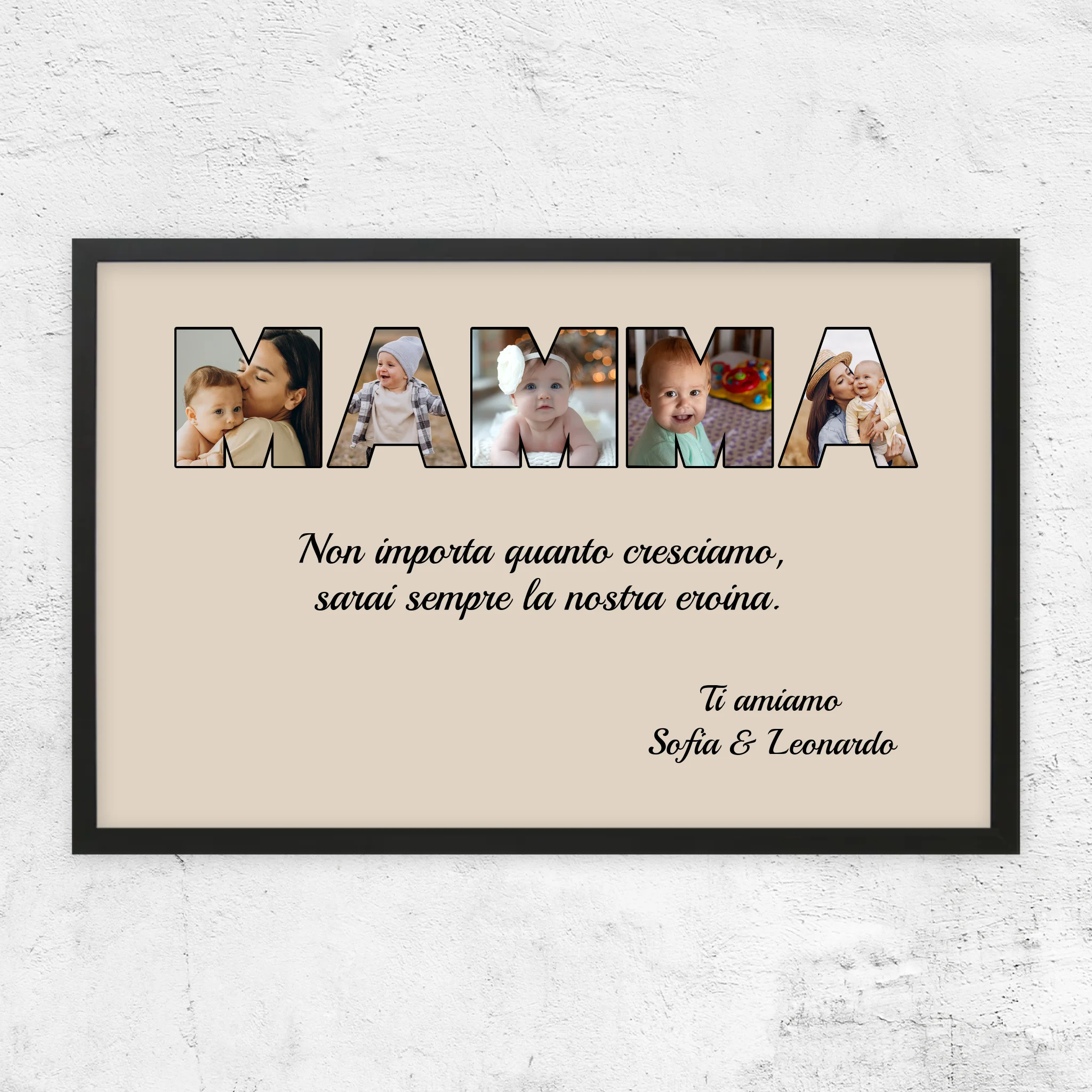 Poster personalizzato “Mamma rimane la mia eroina"