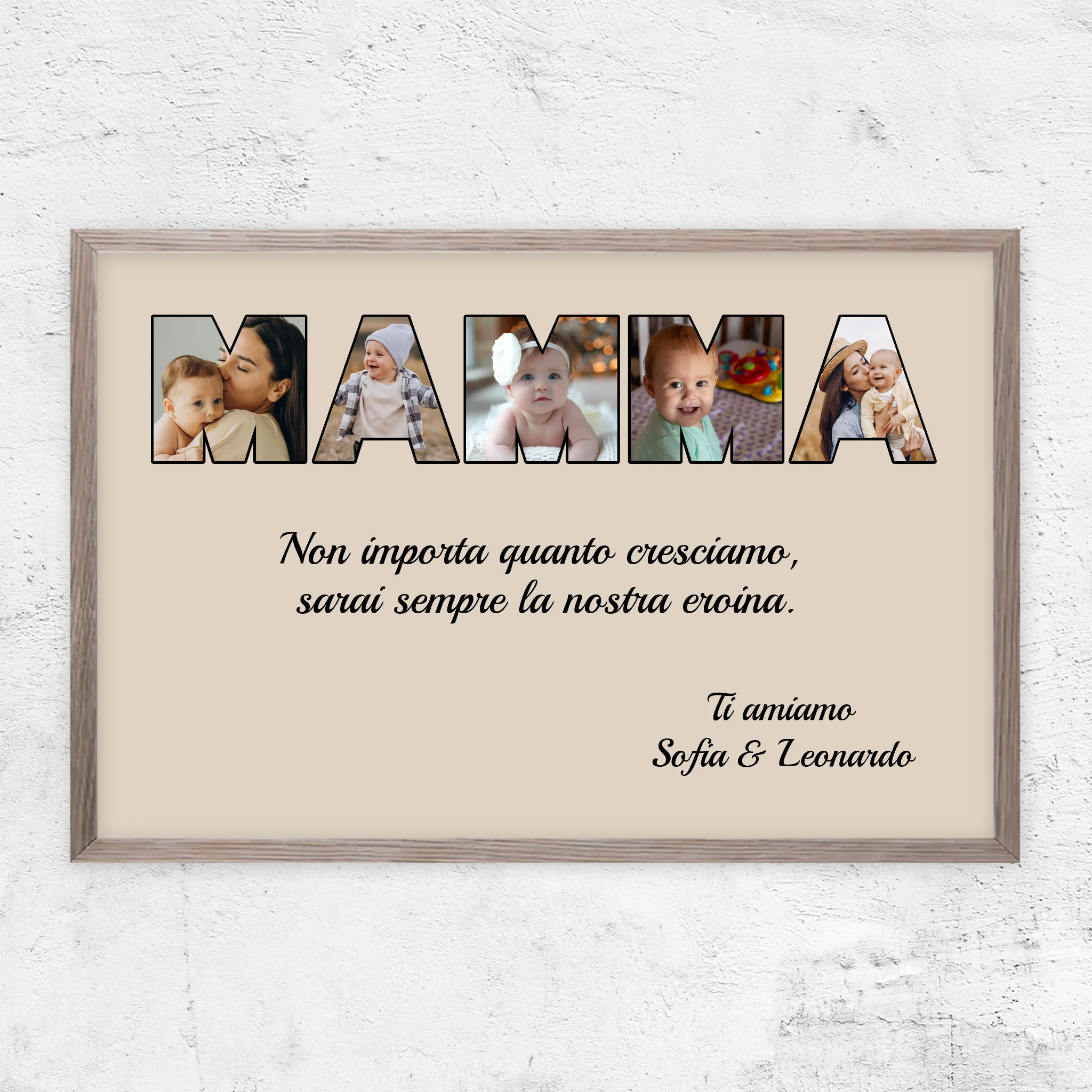 Poster personalizzato “Mamma rimane la mia eroina"