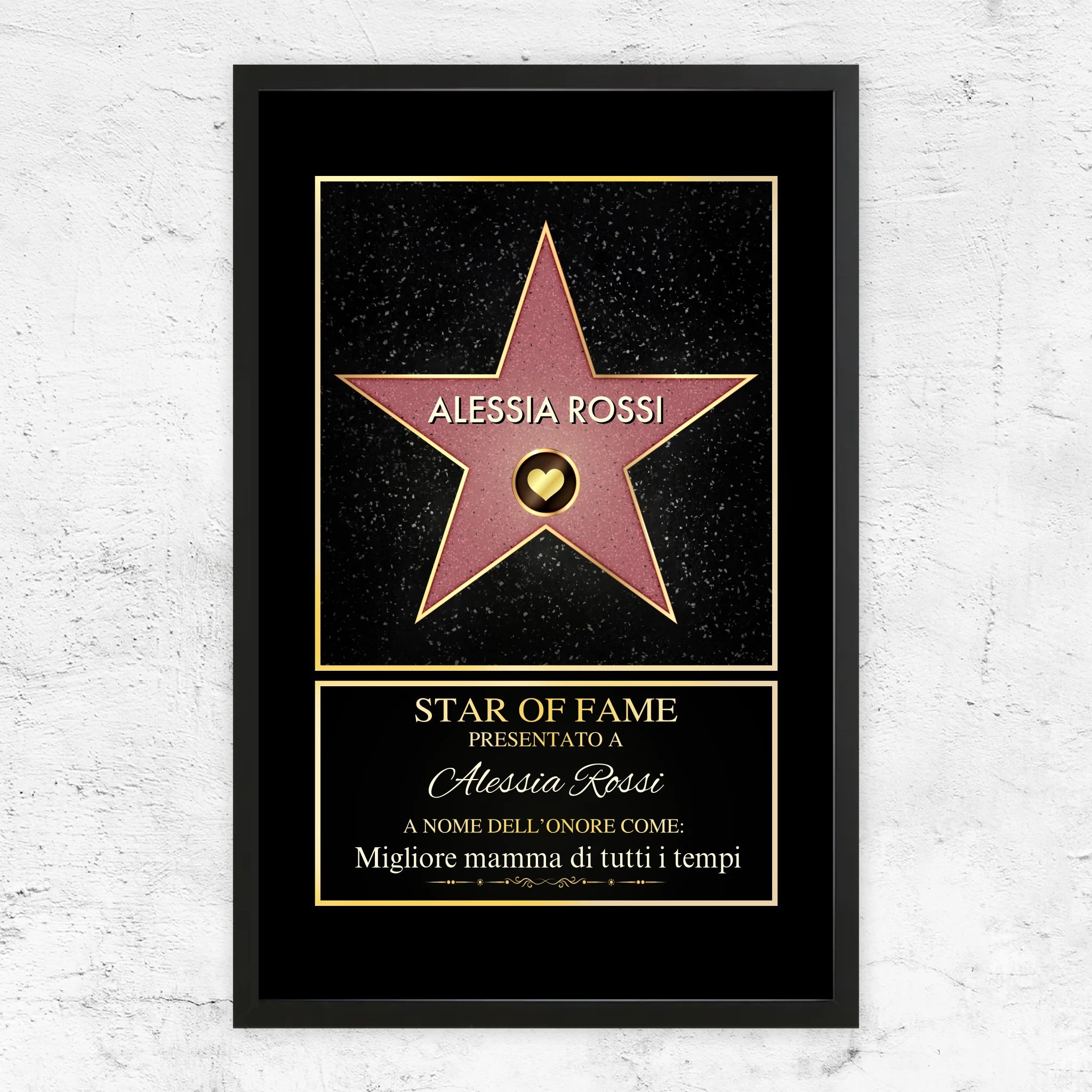 Poster personalizzato “Star of Fame”