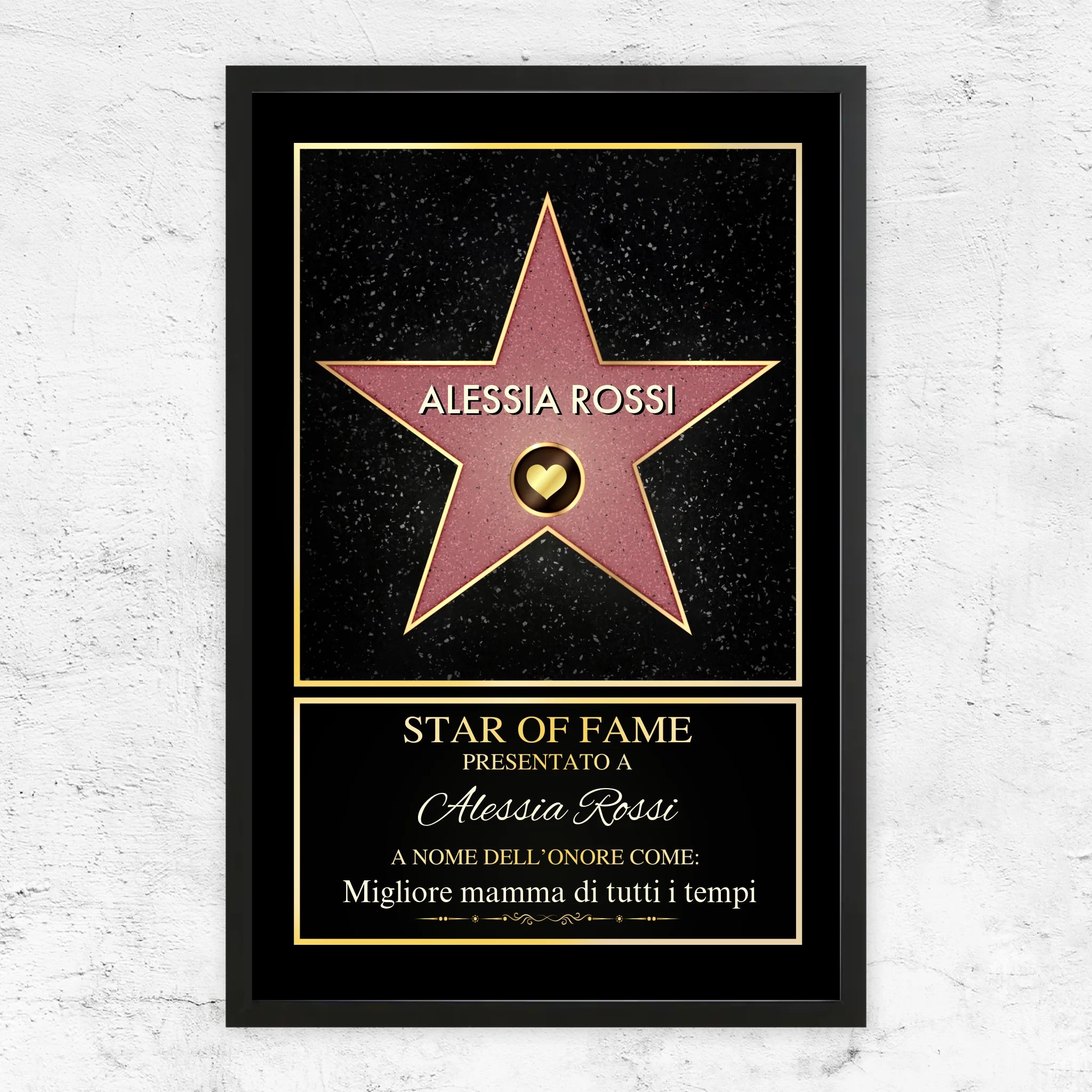 Poster personalizzato “Star of Fame”